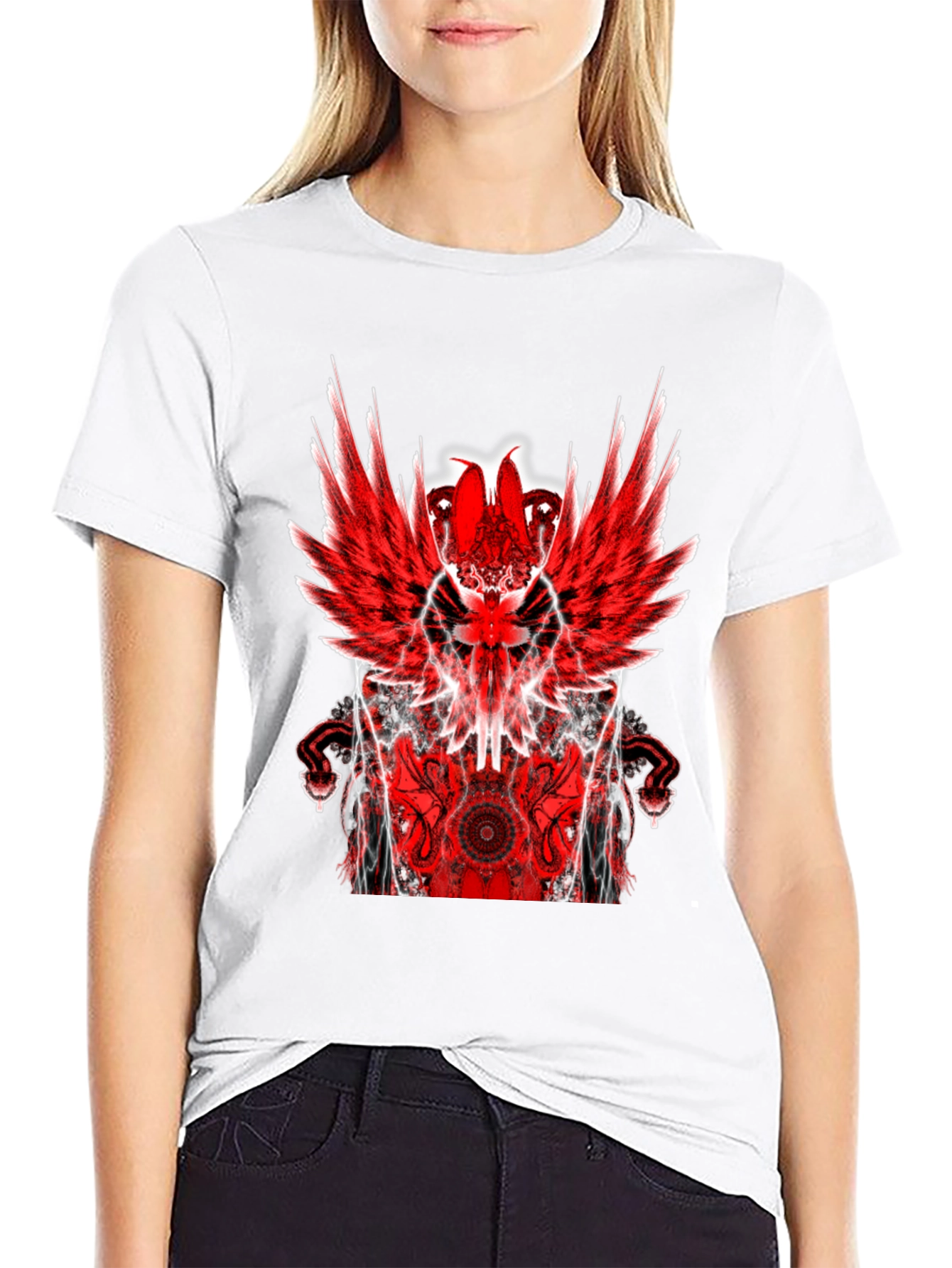 Winged Graphic Print T-Shirt