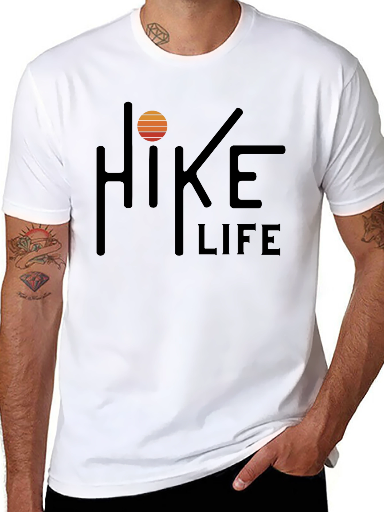 Hike Life Black Graphic Tee