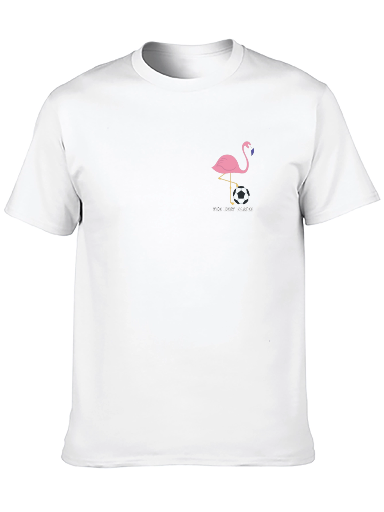 Flamingo Soccer Player Graphic Tee