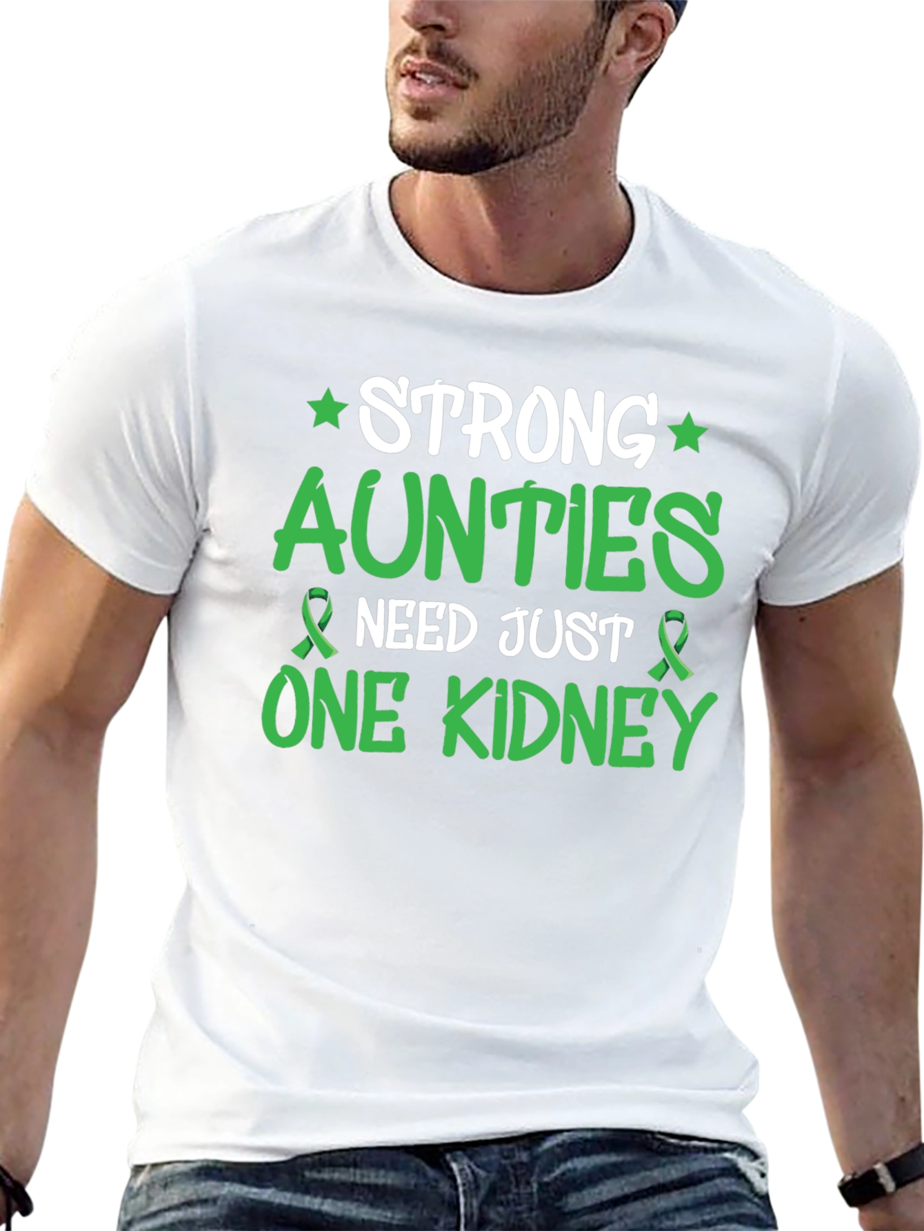 Strong Aunties Need Just One Kidney Awareness T-Shirt