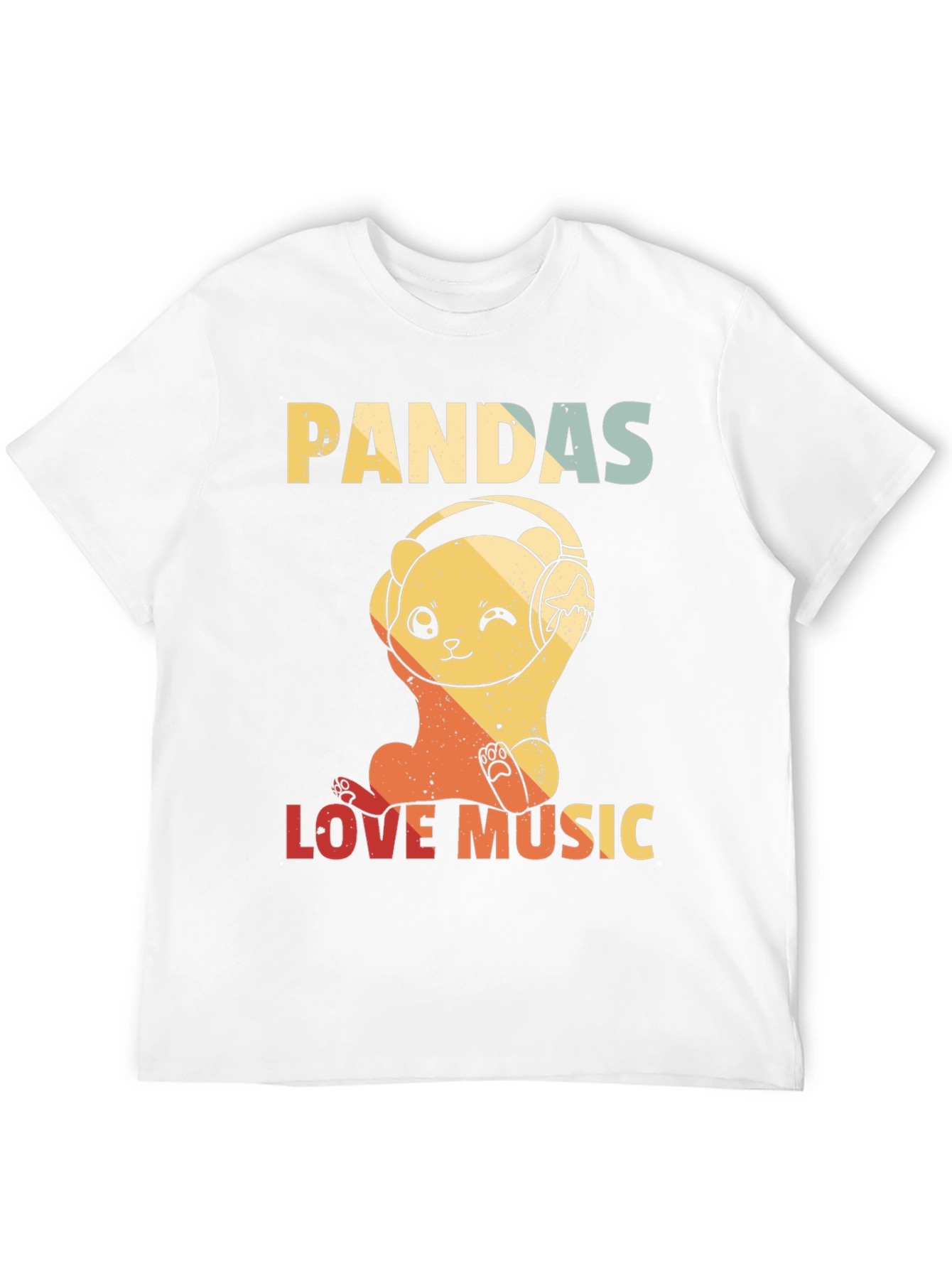 Pandas Love Music Graphic Tee
