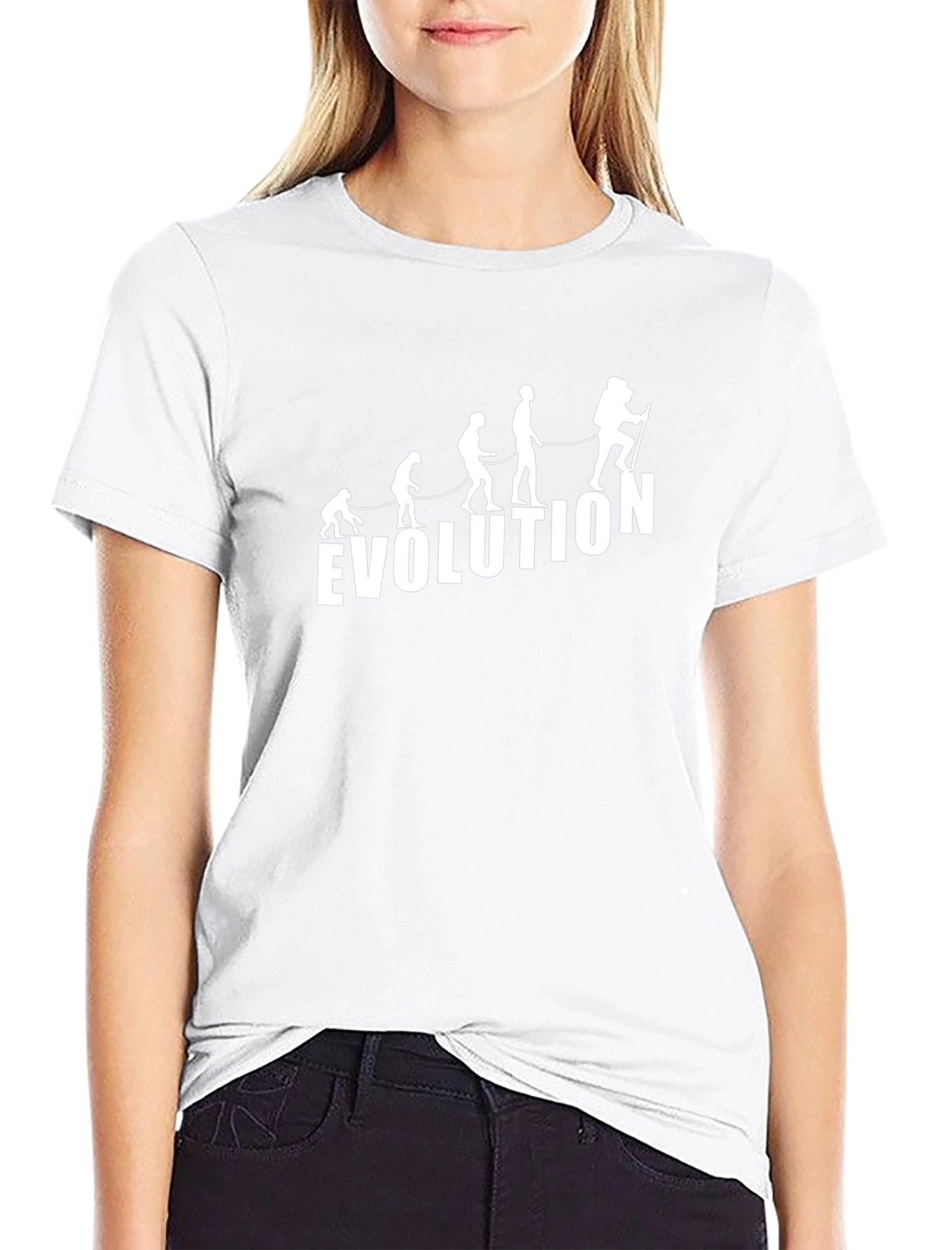 Evolution Hiker Graphic Tee - Black Cotton Blend