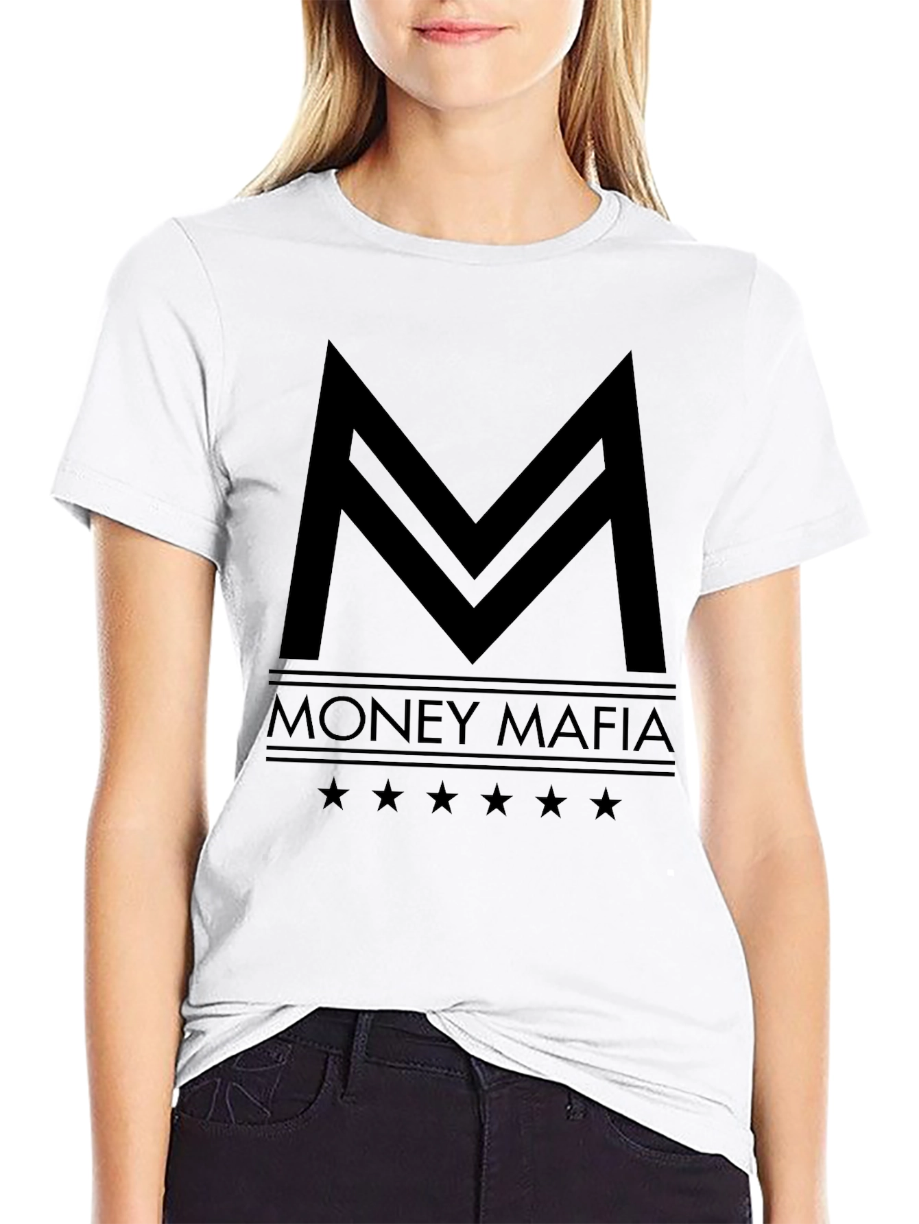 Money Mafia Black Graphic Tee