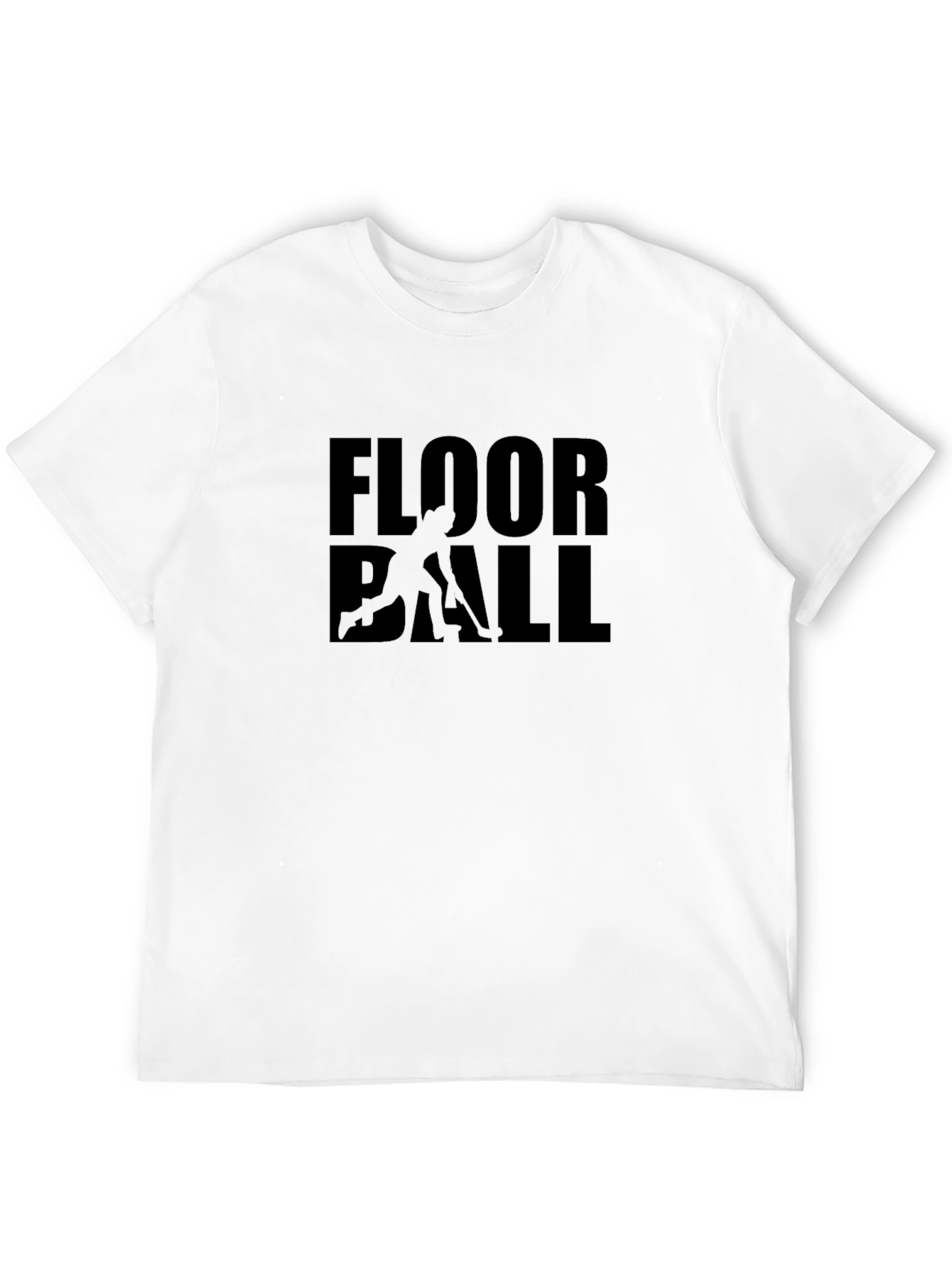 Floorball T-Shirt - Black Sporty Design