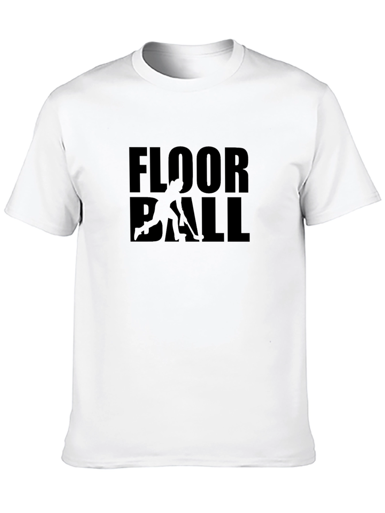 Floorball T-Shirt - Black Sporty Design