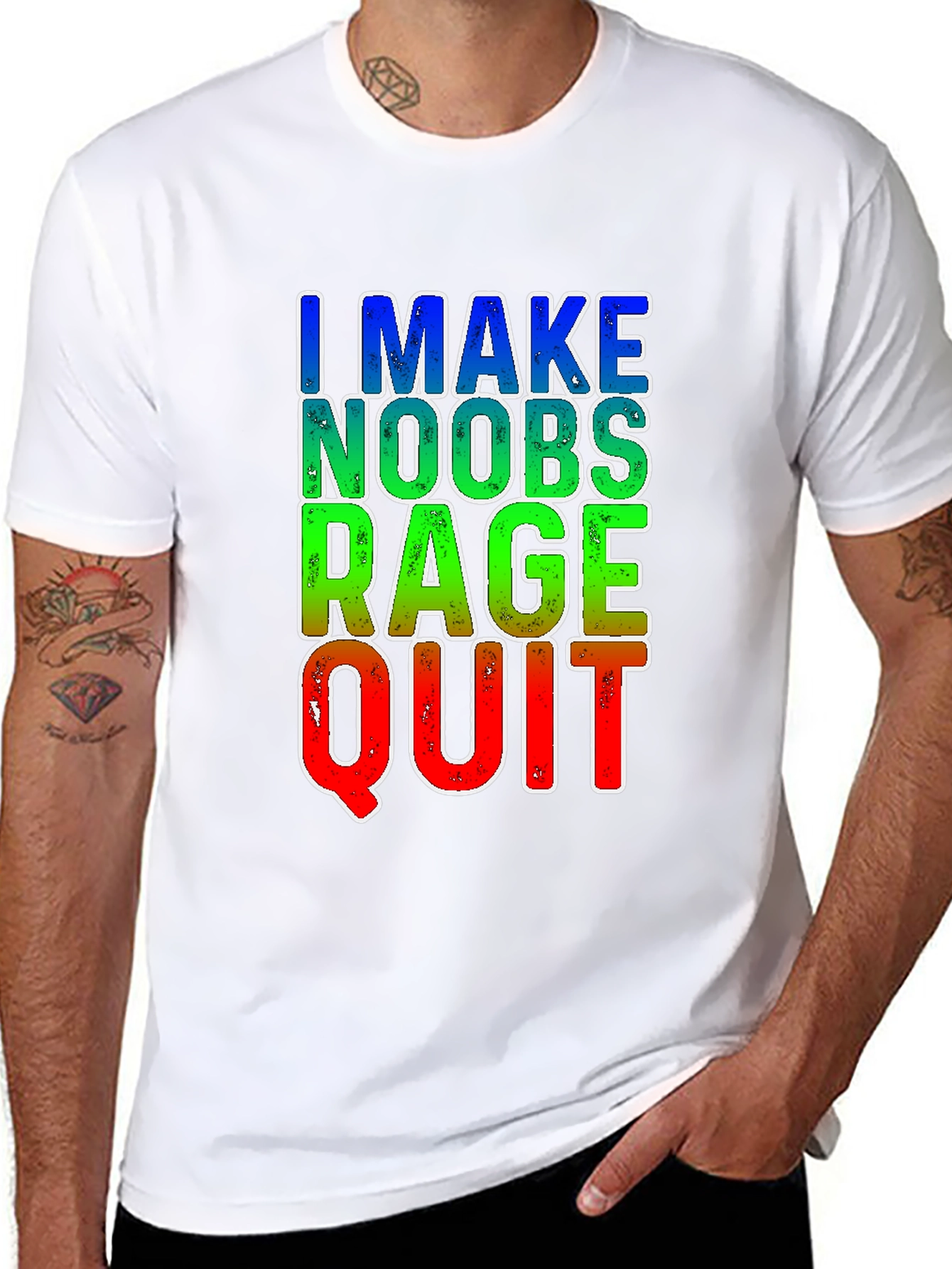 I Make Noobs Rage Quit T-Shirt - Gamer Tee