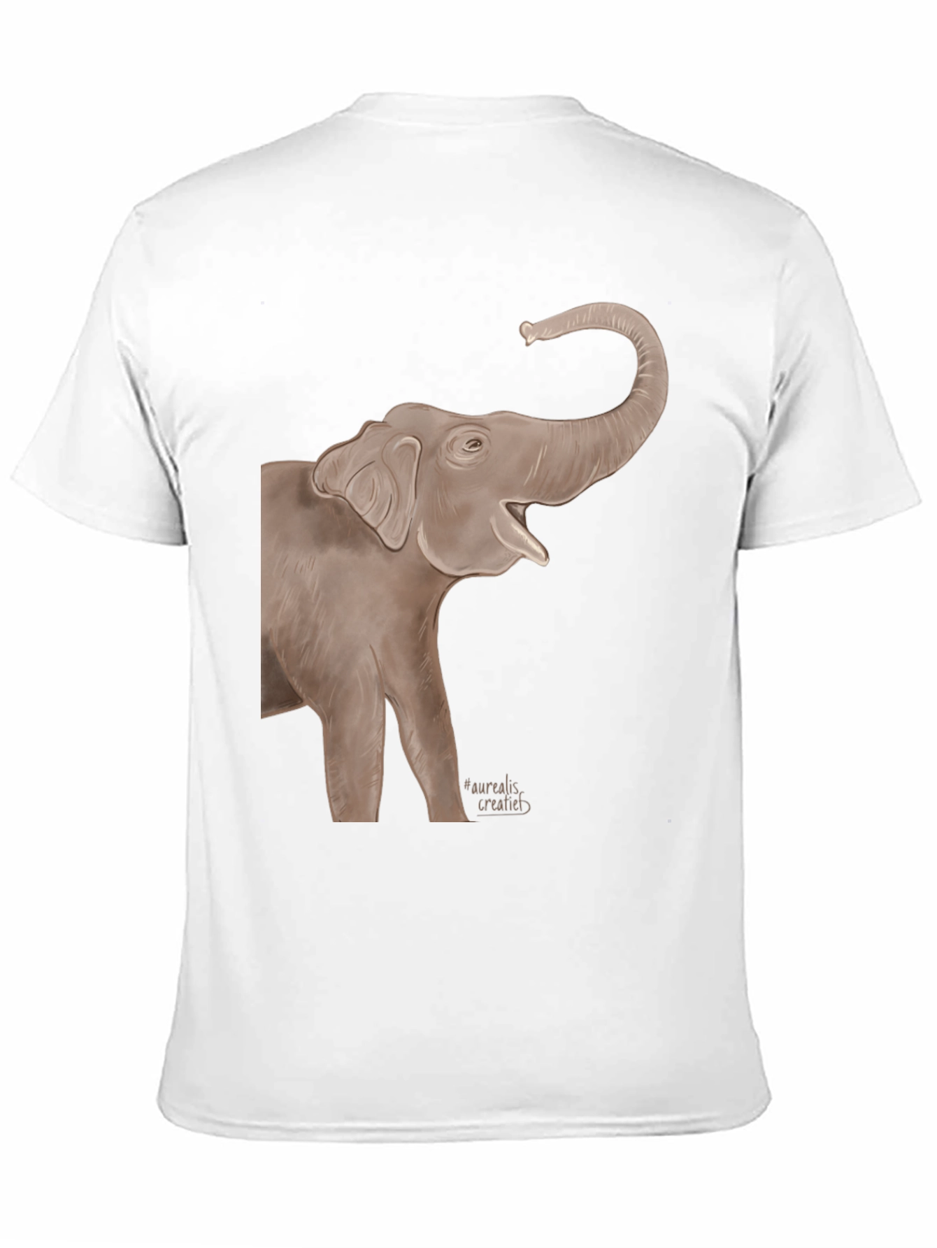 Elephant Graphic T-Shirt - Unisex Black Tee