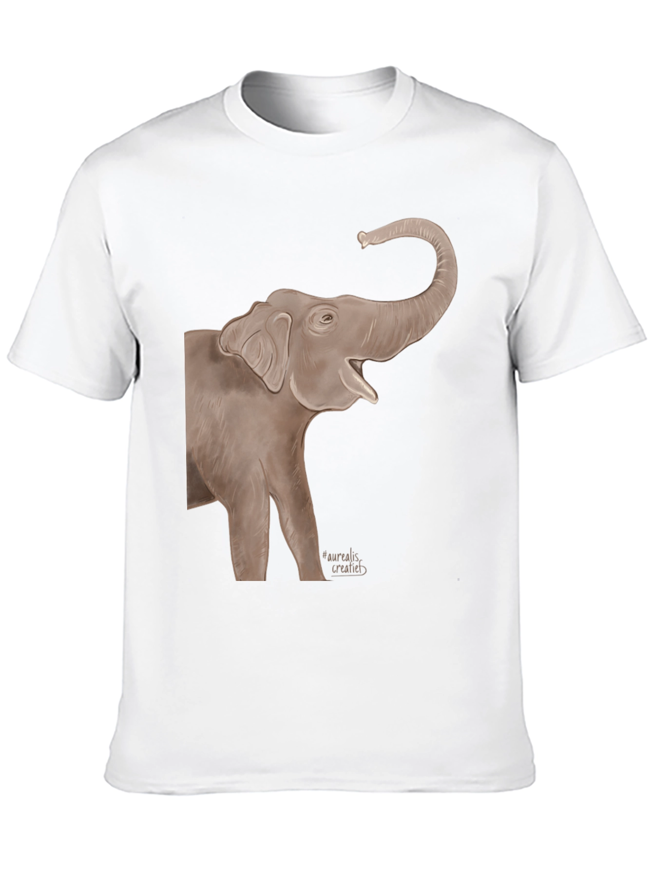 Elephant Graphic T-Shirt - Unisex Black Tee