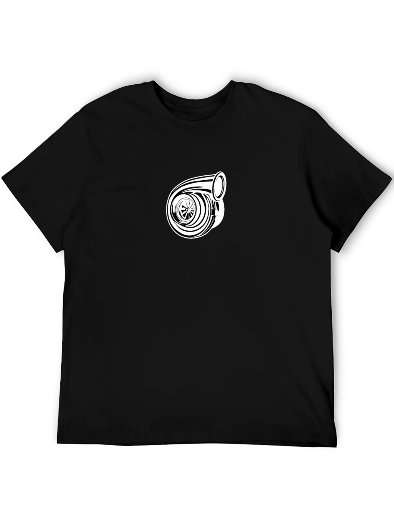 Turbo Graphic Tee - Black Cotton T-Shirt