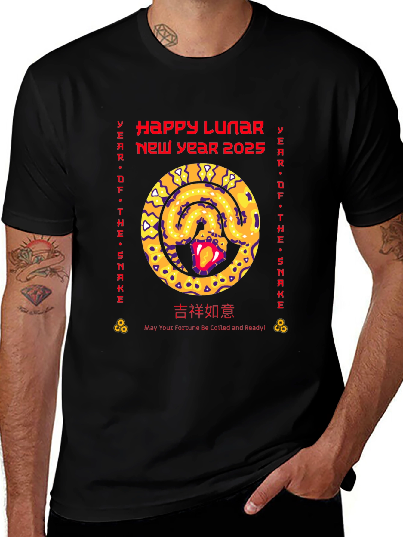 Lunar New Year 2025 Snake Graphic Tee