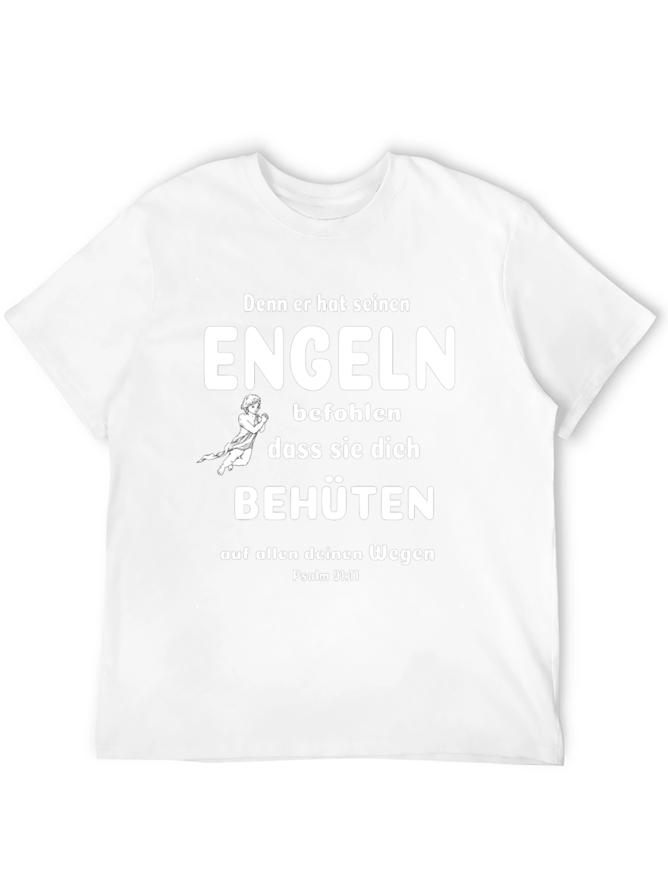 Engel T-Shirt - Psalm 91:11 - Protection