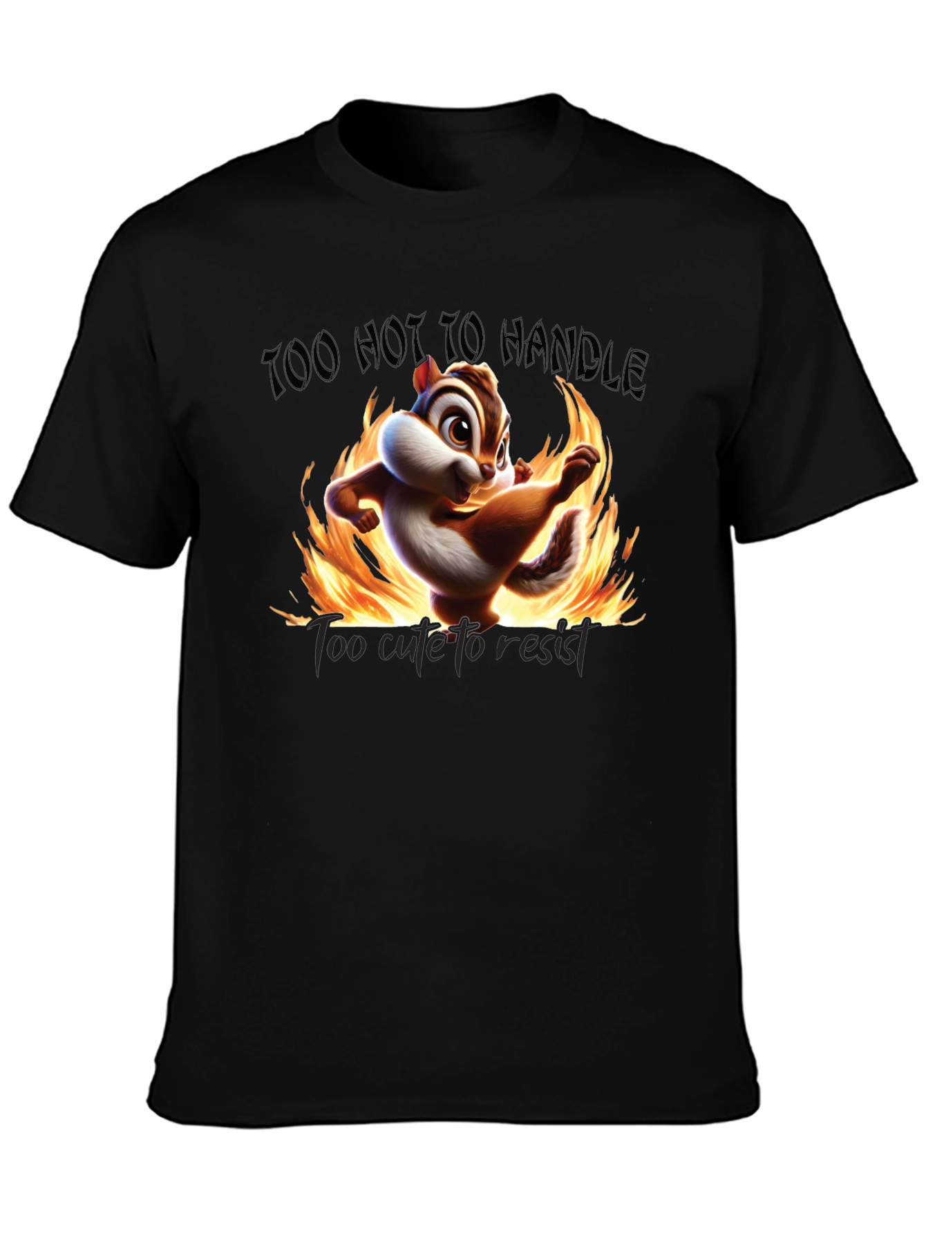 Too Hot To Handle Chipmunk Graphic Tee