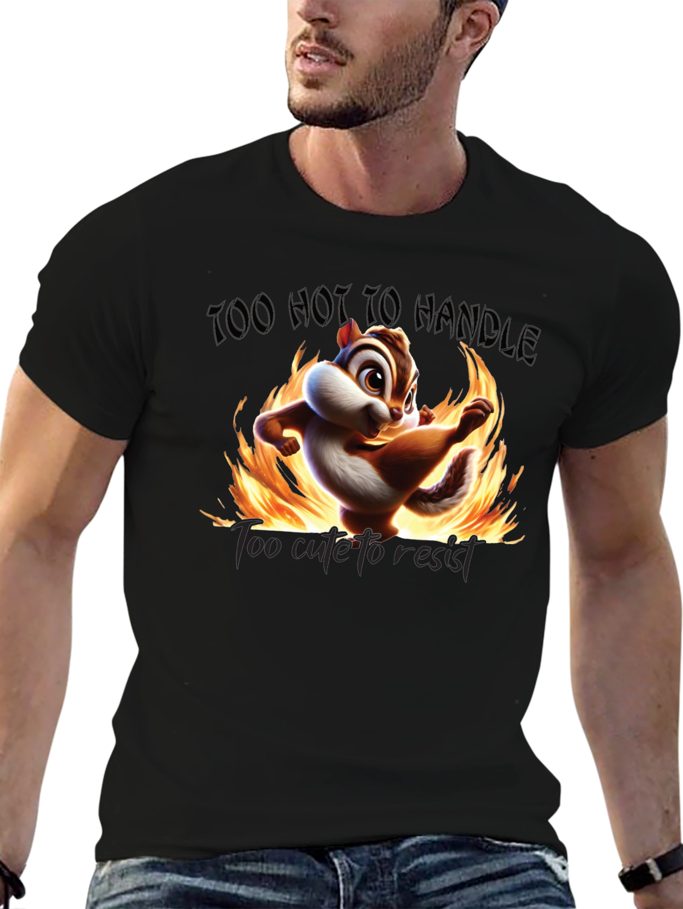 Too Hot To Handle Chipmunk Graphic Tee