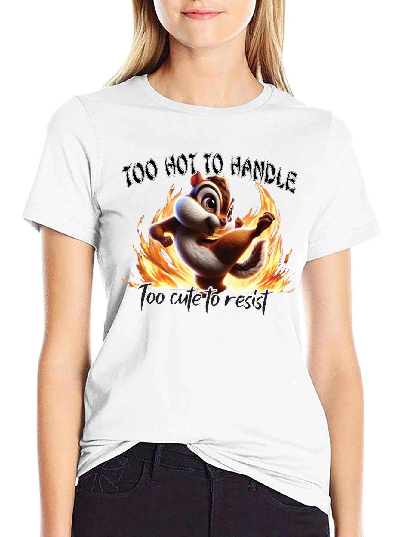 Too Hot To Handle Chipmunk Graphic Tee
