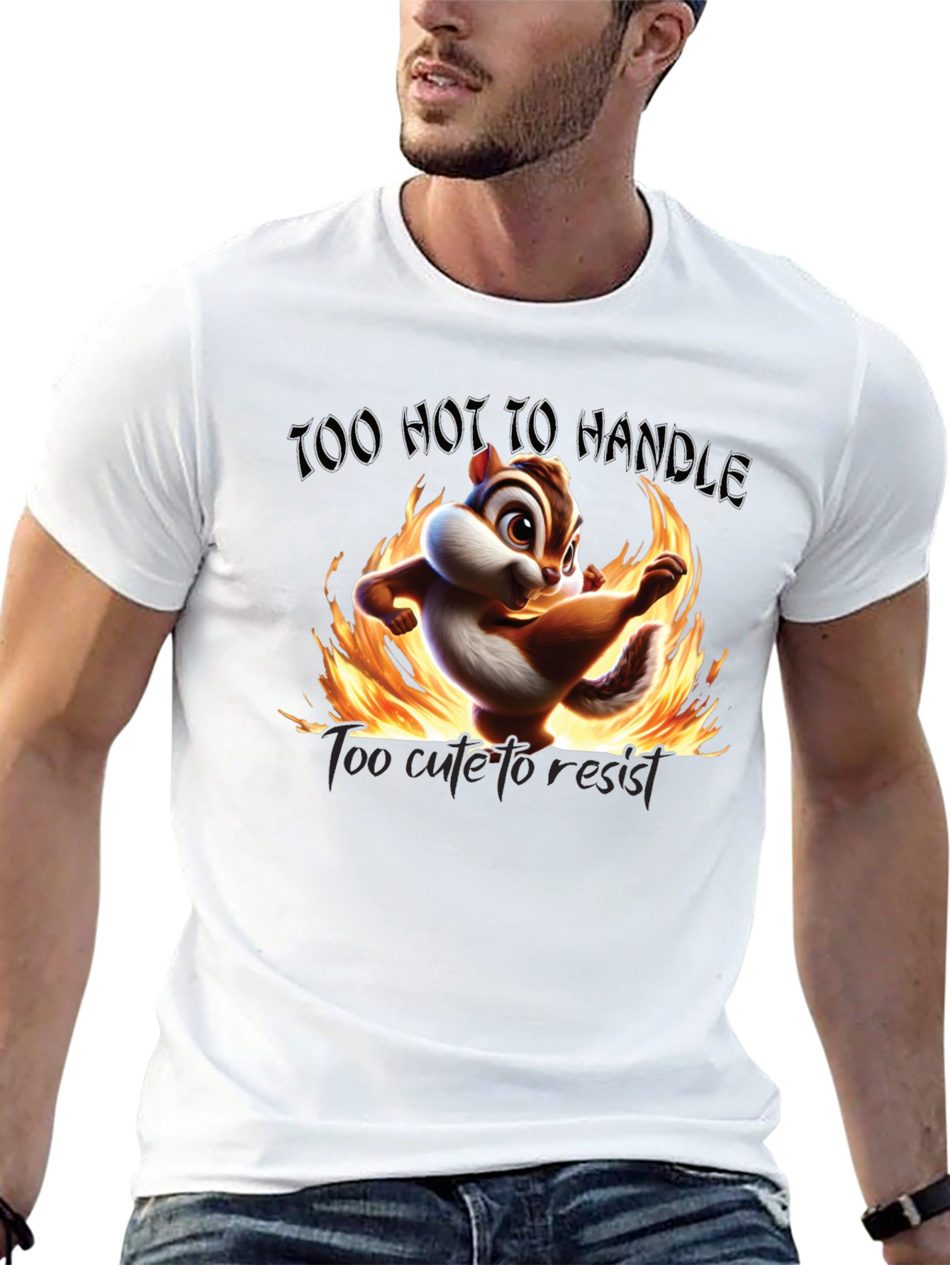 Too Hot To Handle Chipmunk Graphic Tee