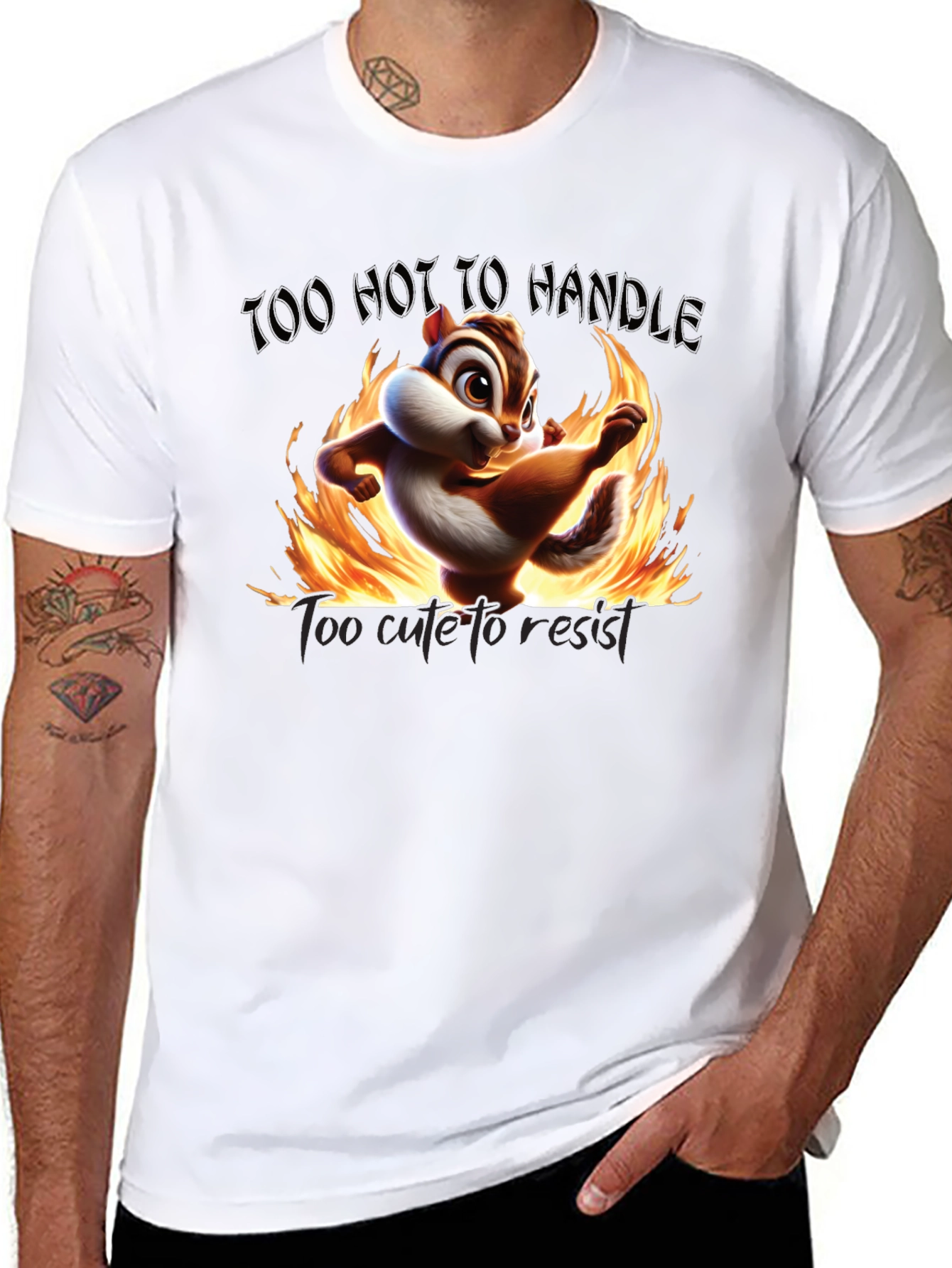 Too Hot To Handle Chipmunk Graphic Tee