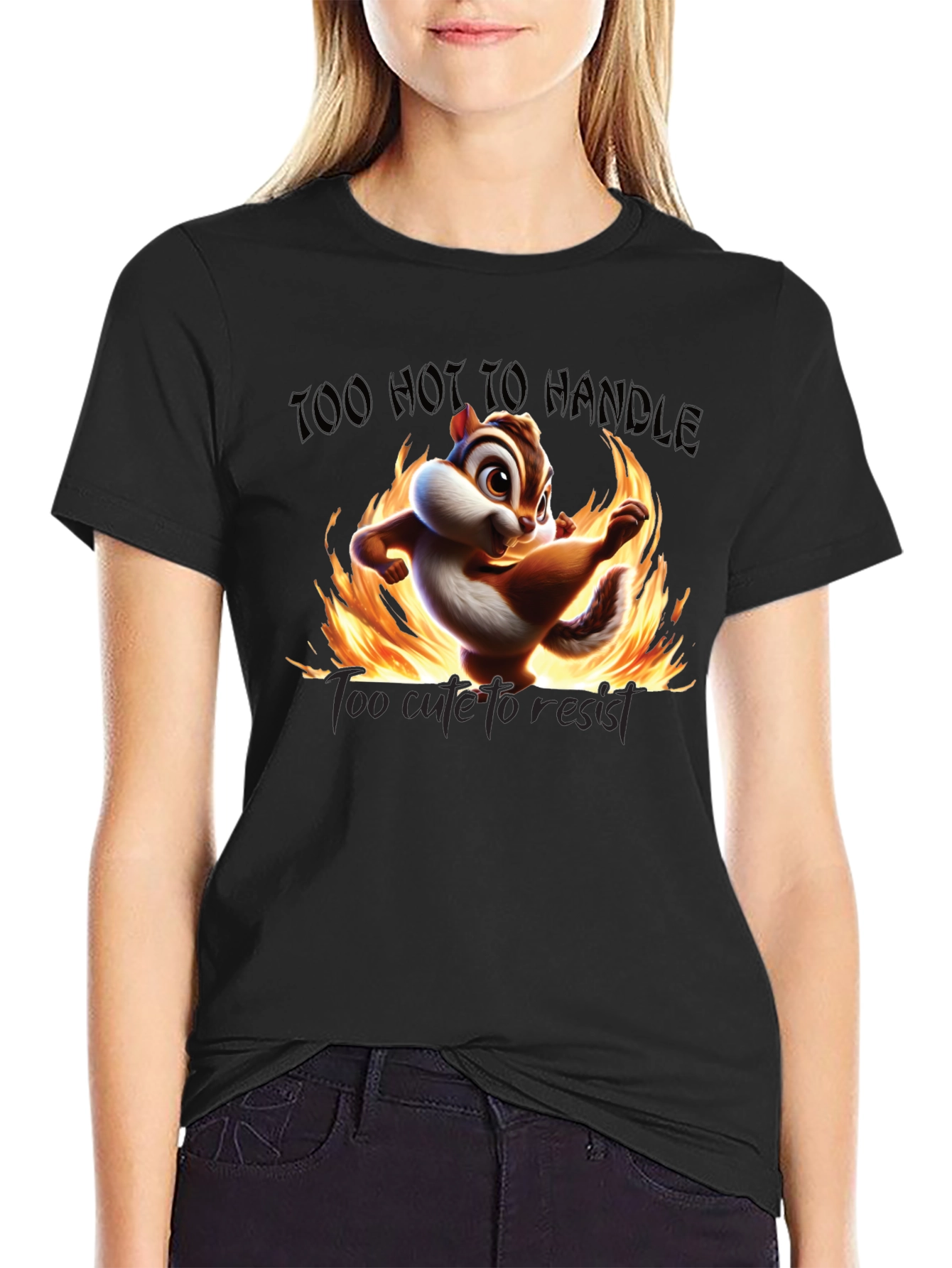 Too Hot To Handle Chipmunk Graphic Tee