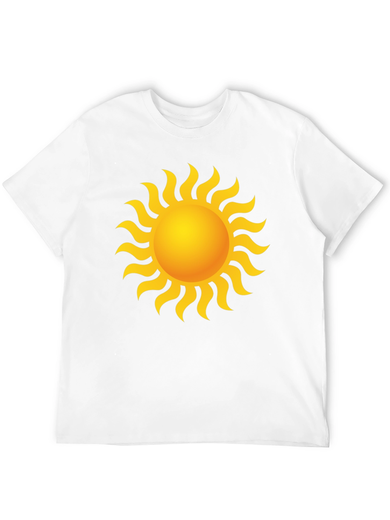 Radiant Sun Graphic Tee - Black Cotton T-Shirt