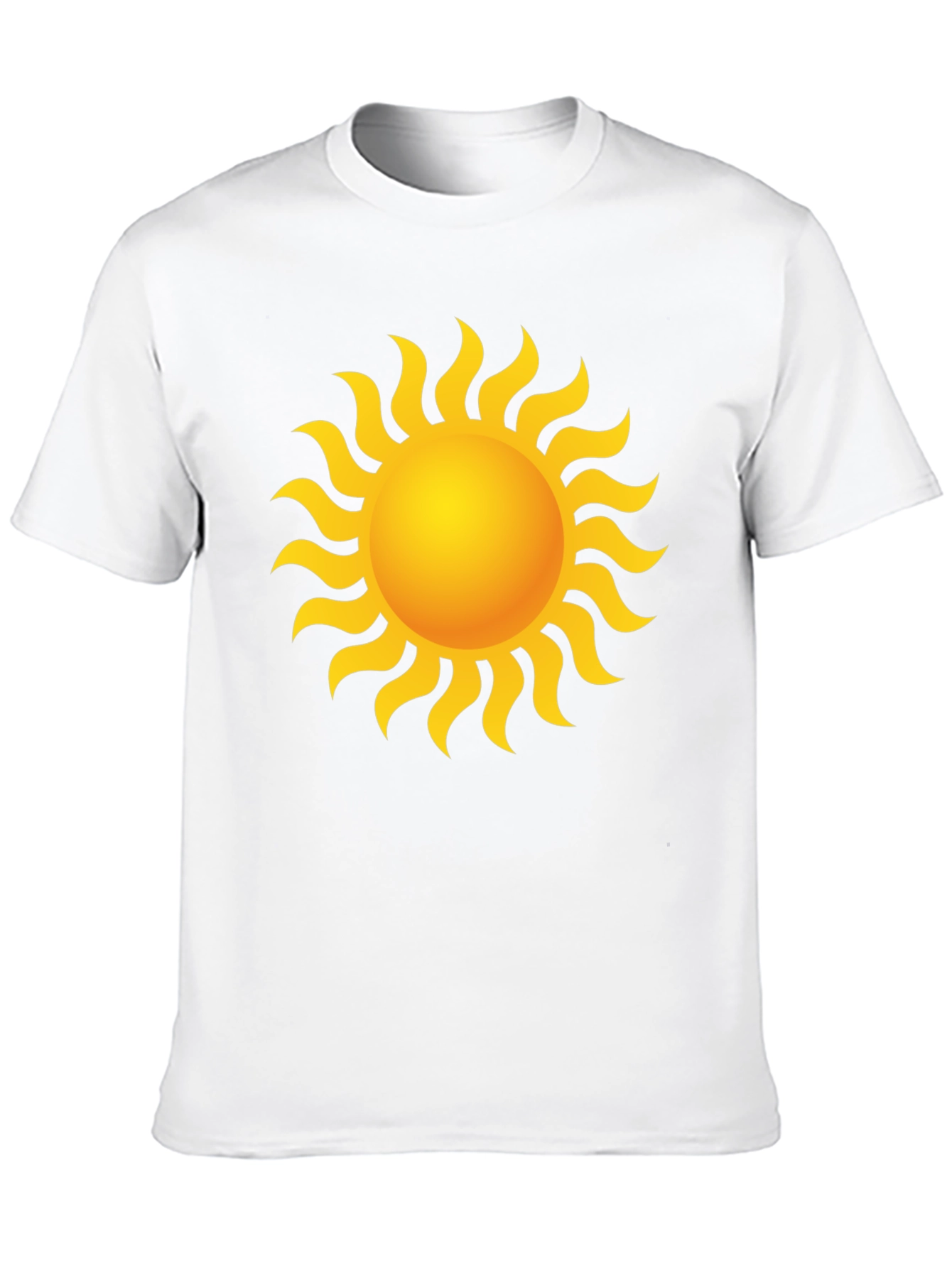 Radiant Sun Graphic Tee - Black Cotton T-Shirt