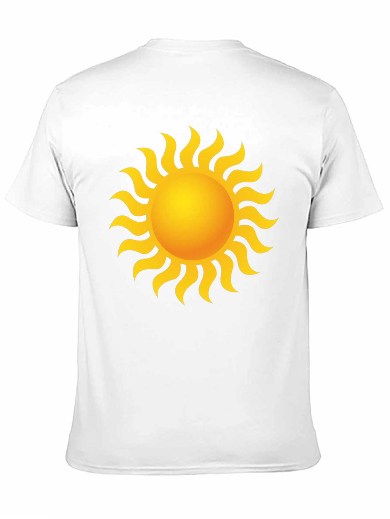 Radiant Sun Graphic Tee - Black Cotton T-Shirt
