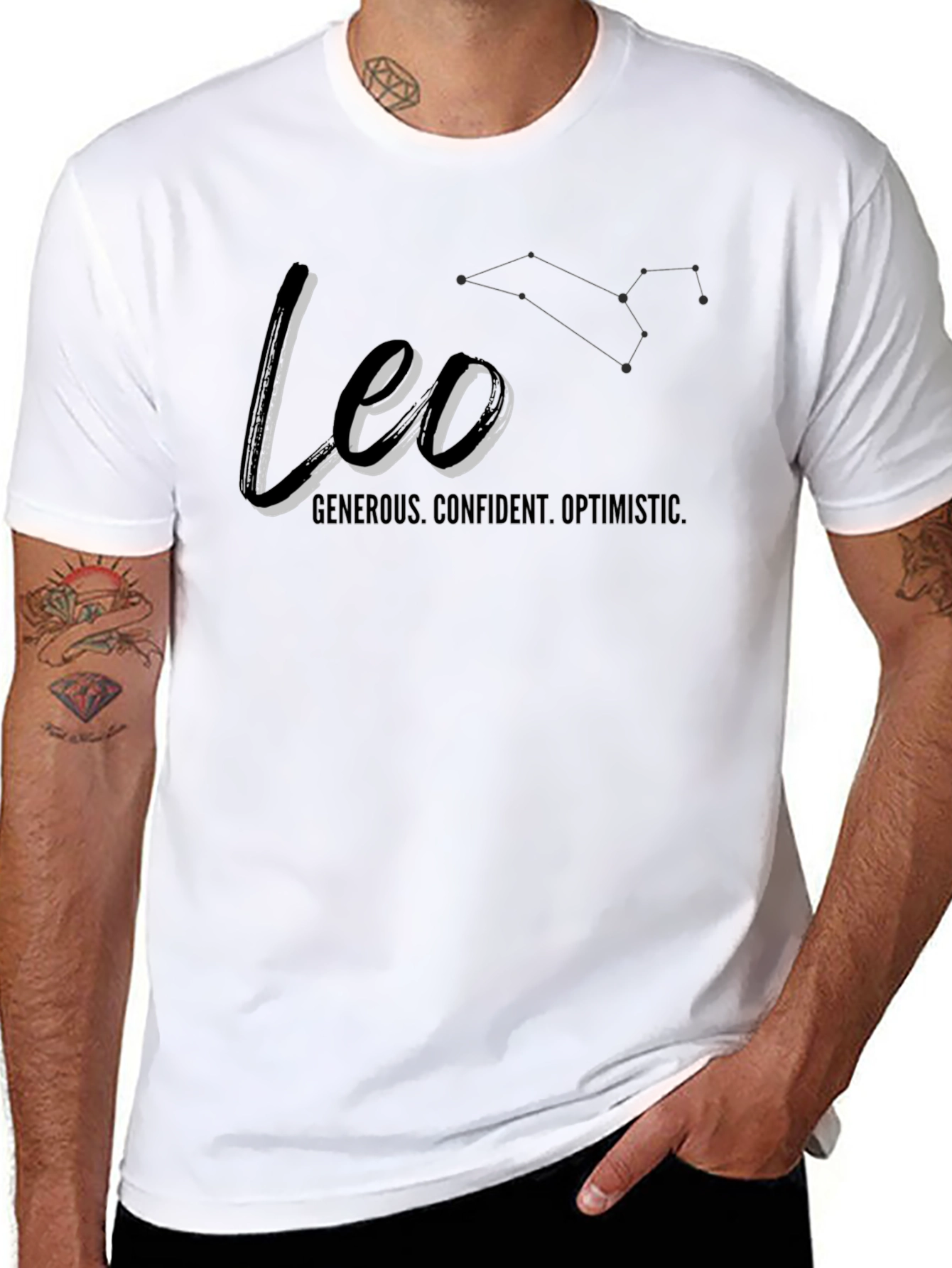 Leo Zodiac T-Shirt - Generous Confident Optimistic