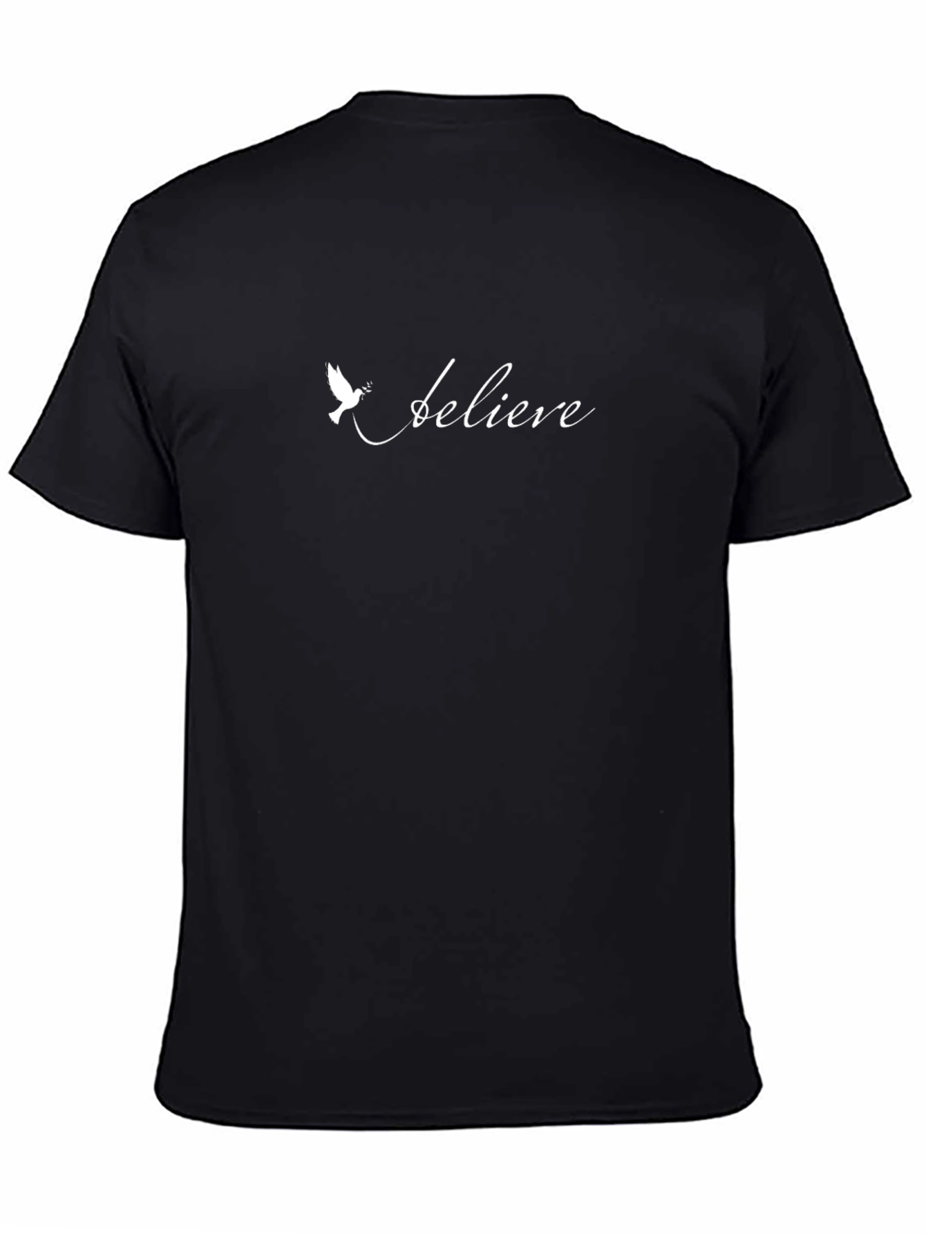 Believe Graphic Tee - Black Cotton T-Shirt