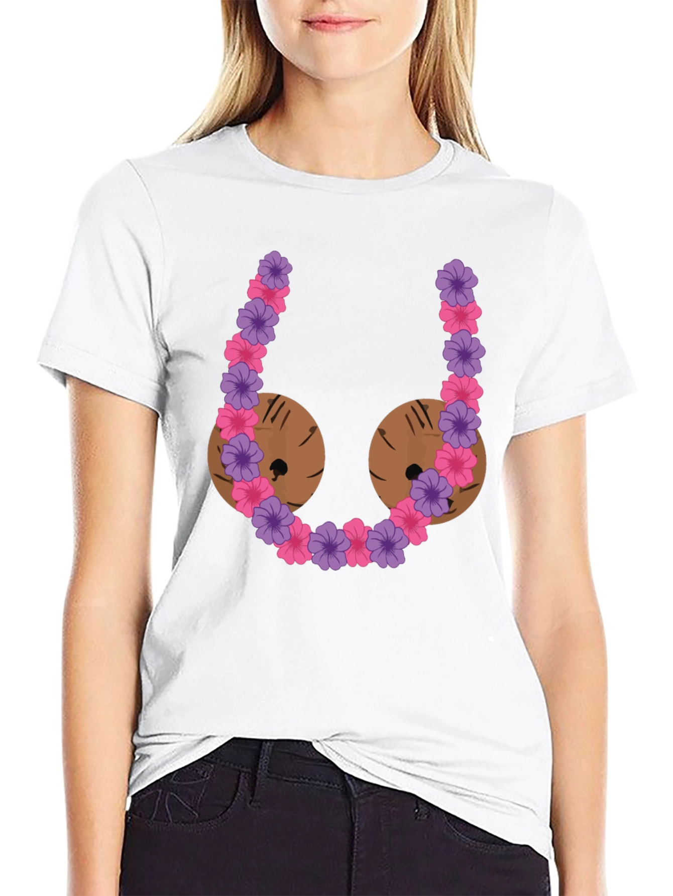Funny Coconut Bra Graphic T-Shirt