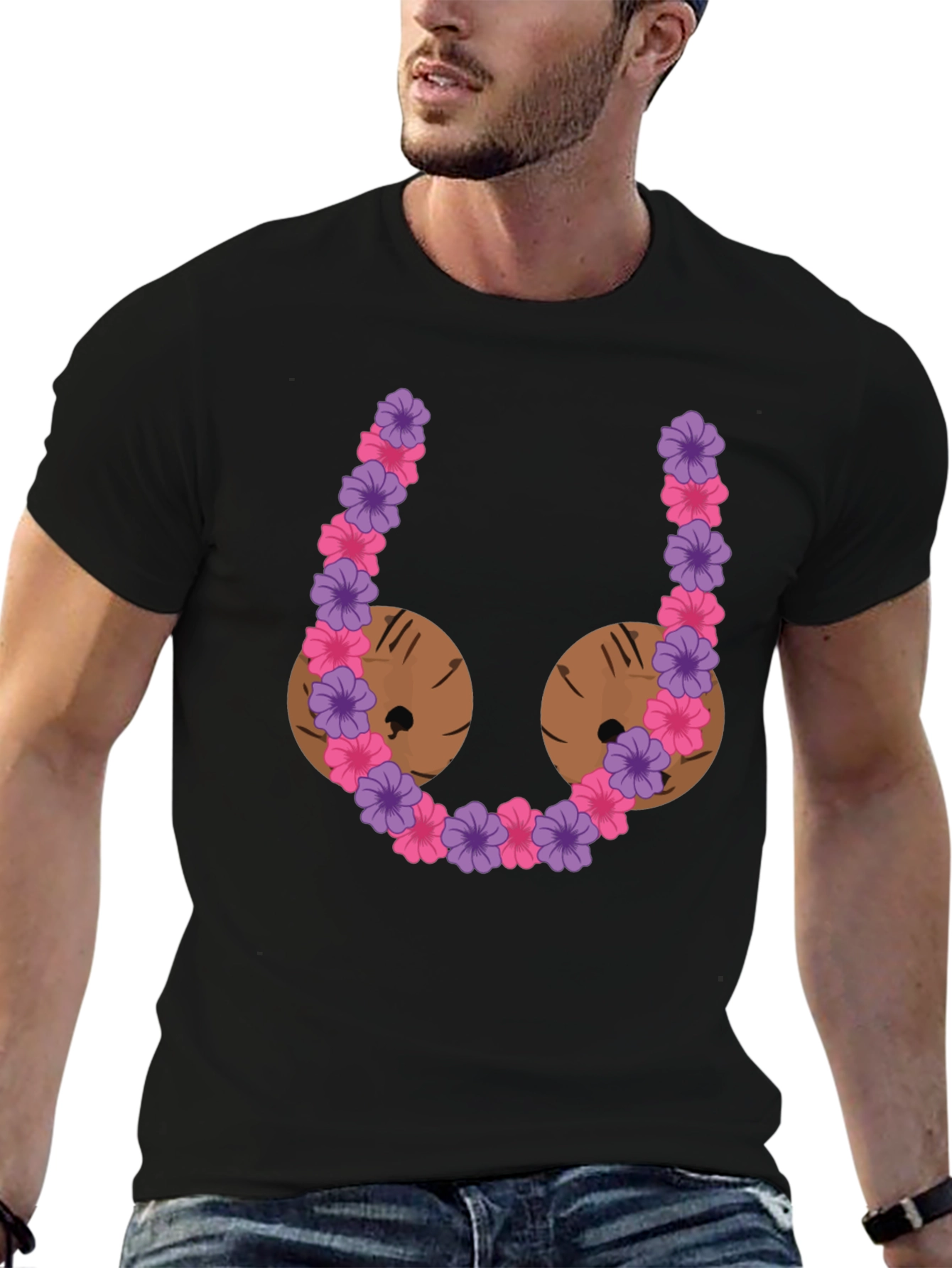 Funny Coconut Bra Graphic T-Shirt