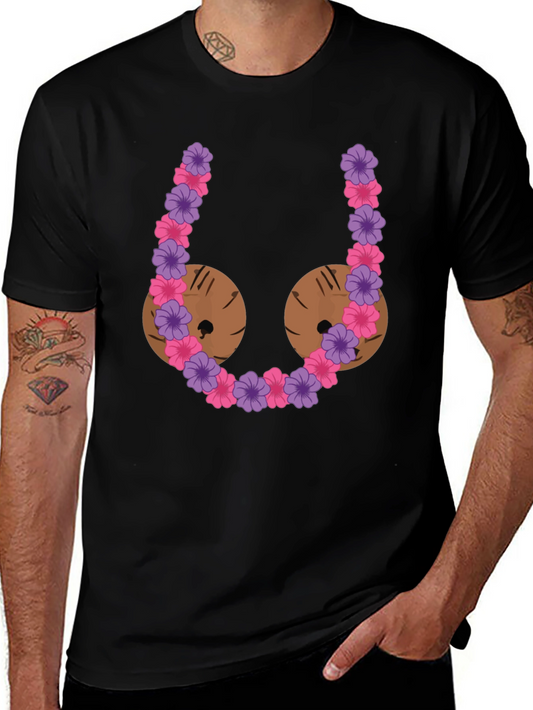 Funny Coconut Bra Graphic T-Shirt