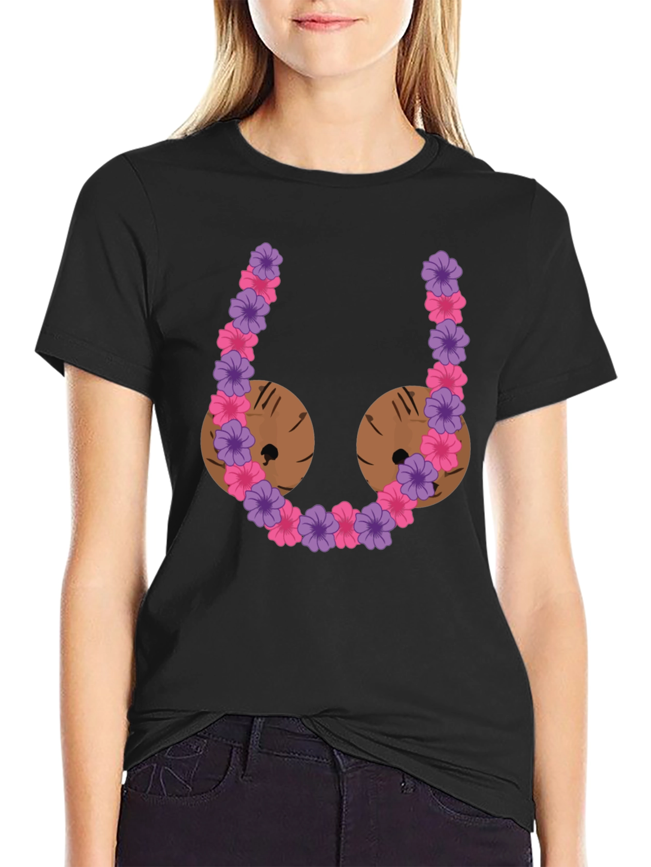 Funny Coconut Bra Graphic T-Shirt