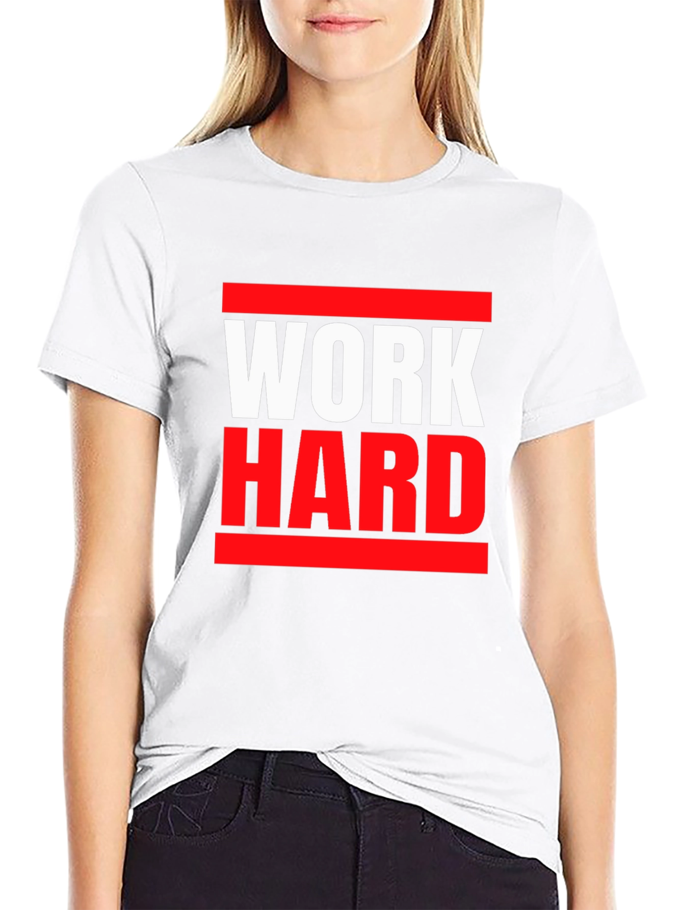 Work Hard T-Shirt - Motivational Graphic Tee