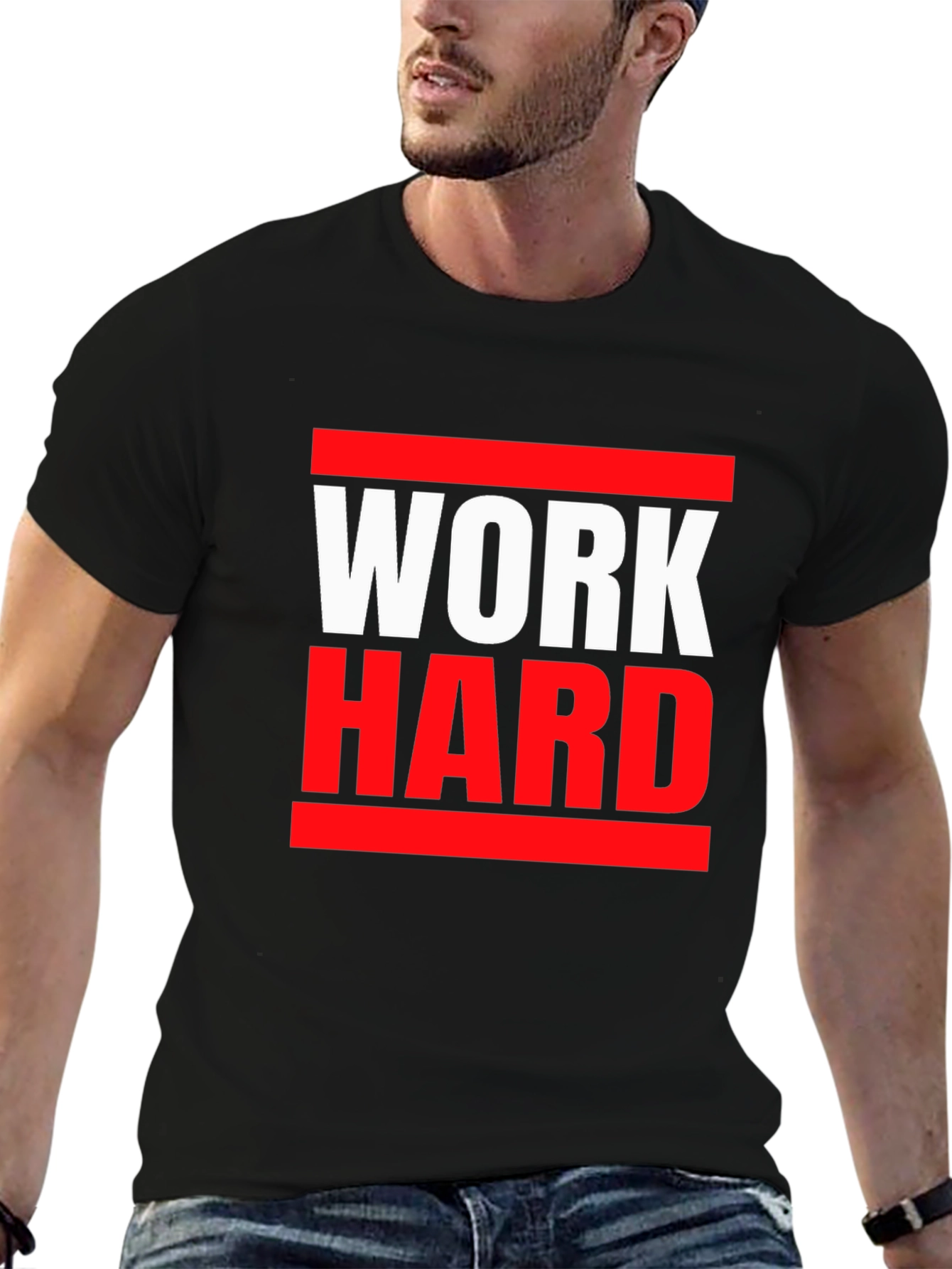 Work Hard T-Shirt - Motivational Graphic Tee
