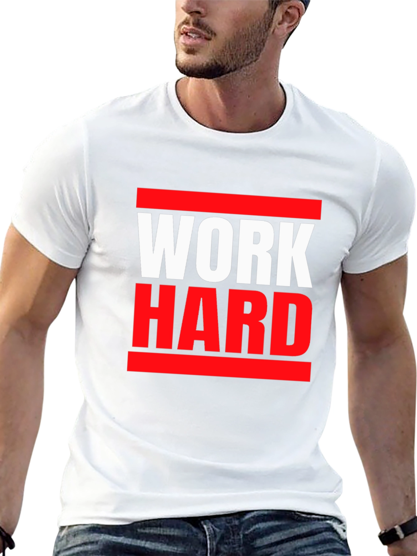 Work Hard T-Shirt - Motivational Graphic Tee