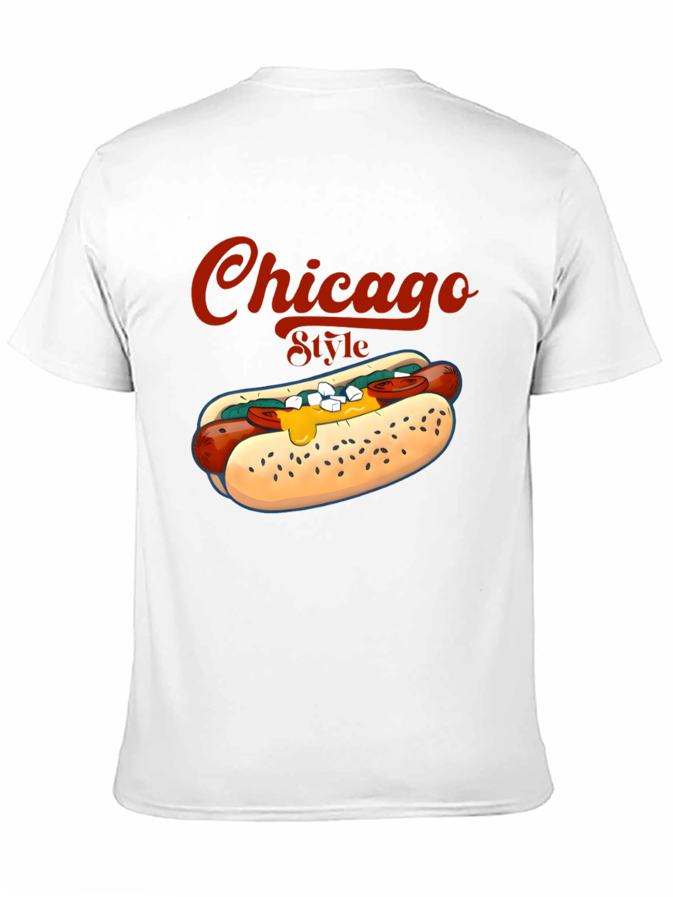 Chicago Style Hotdog T-Shirt - Foodie Tee