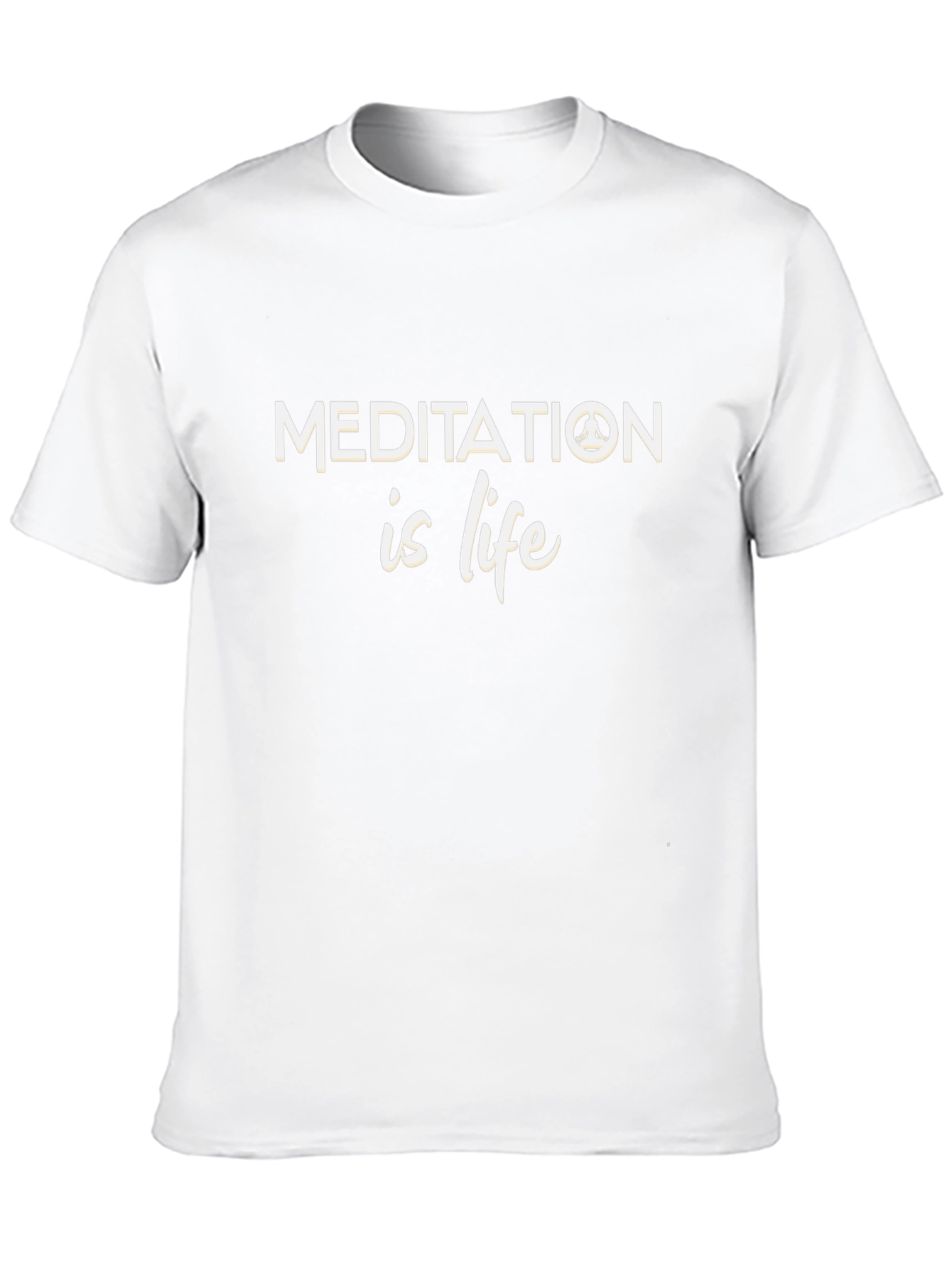 Meditation is Life Black T-Shirt