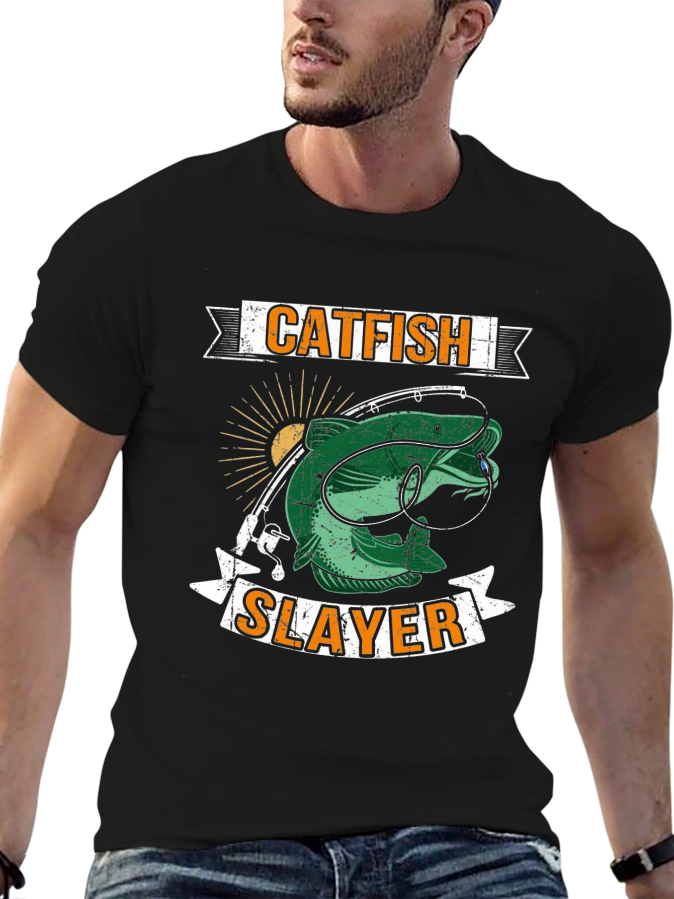 Catfish Slayer Graphic T-Shirt