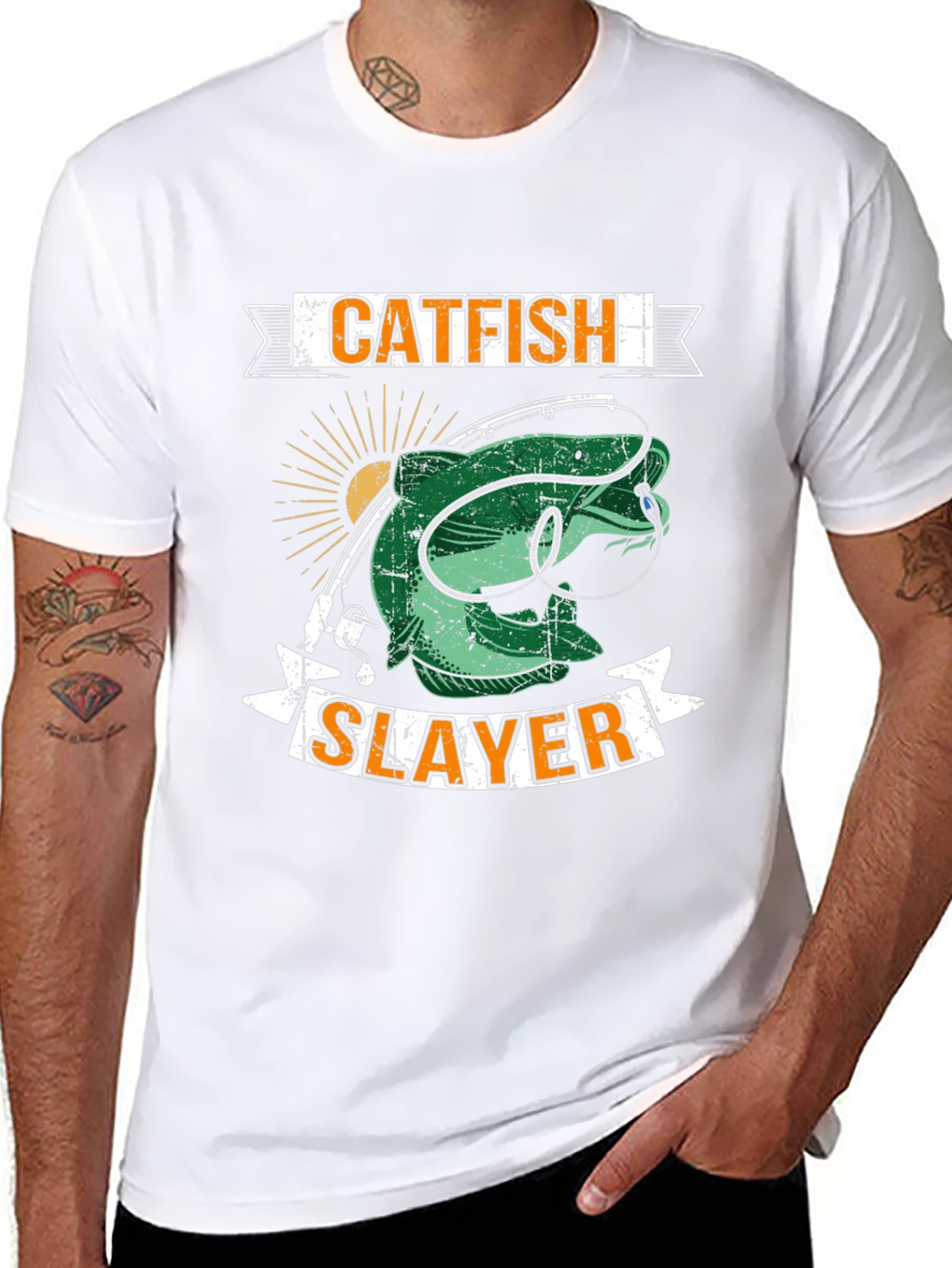Catfish Slayer Graphic T-Shirt