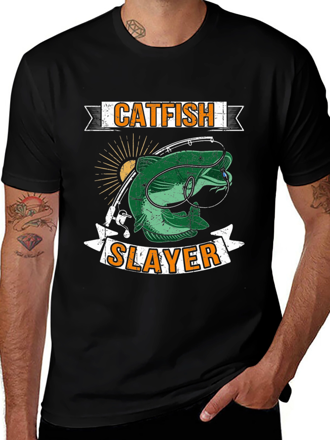 Catfish Slayer Graphic T-Shirt