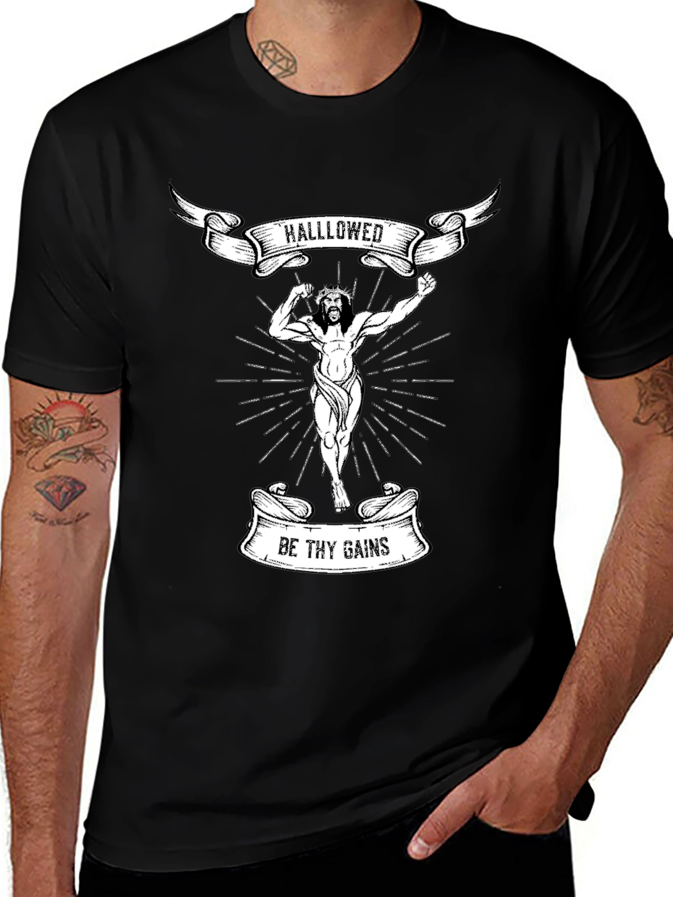 Hallowed Be Thy Gains Graphic T-Shirt