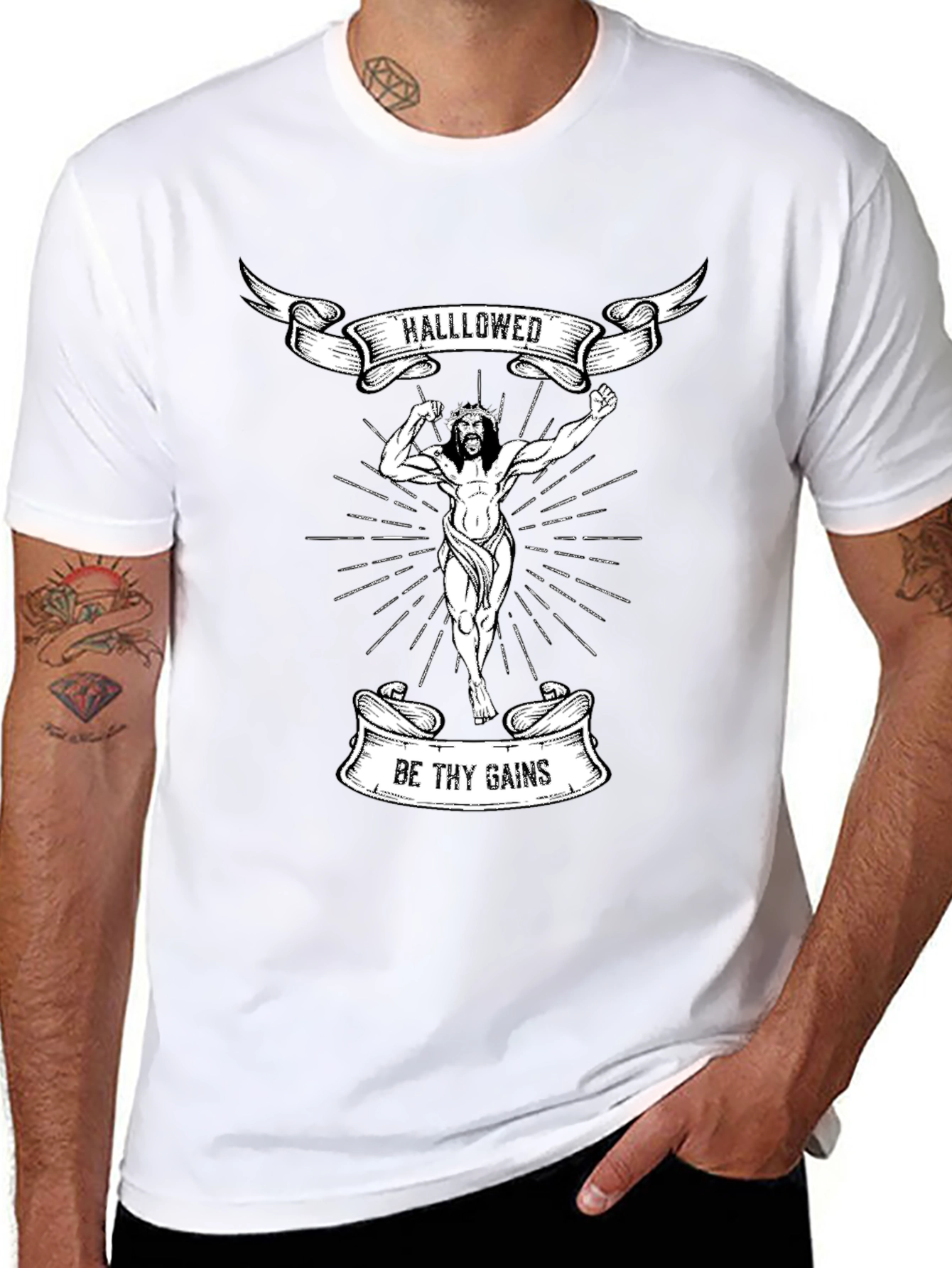 Hallowed Be Thy Gains Graphic T-Shirt