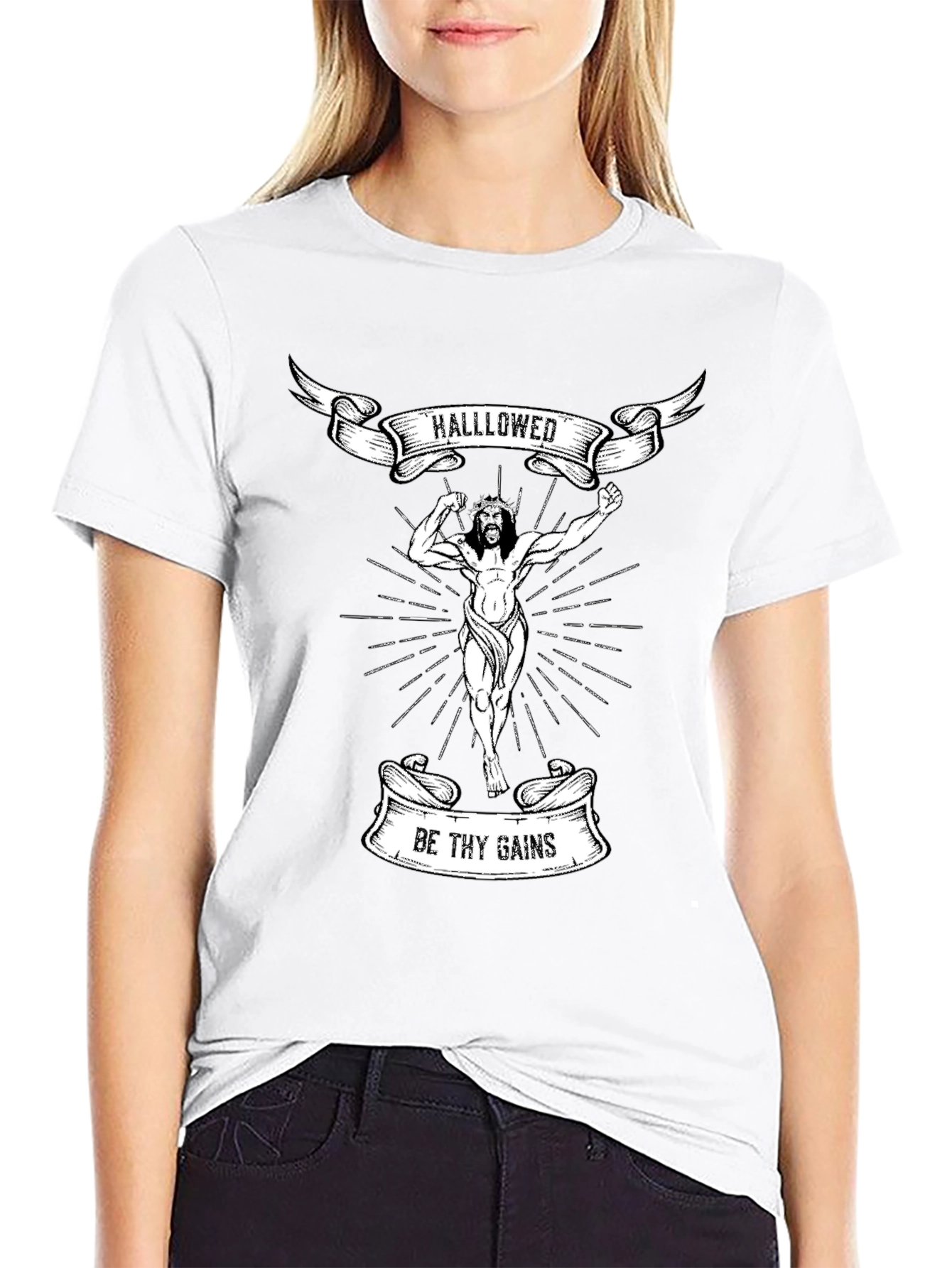 Hallowed Be Thy Gains Graphic T-Shirt