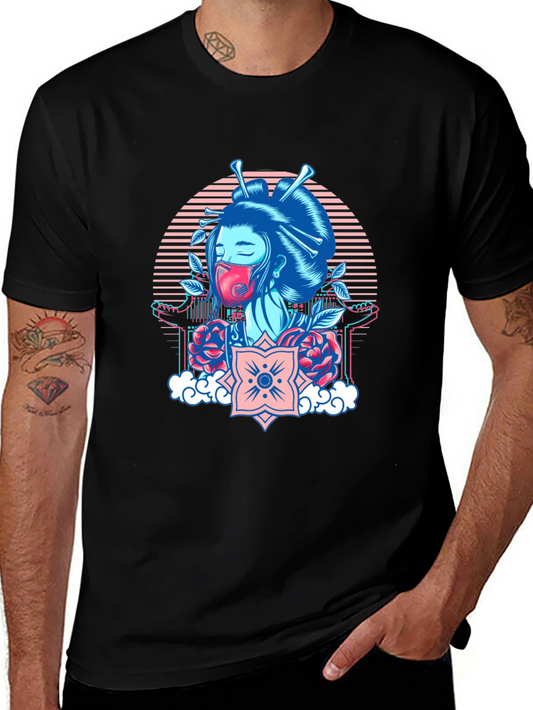 Geisha Mask Graphic Tee