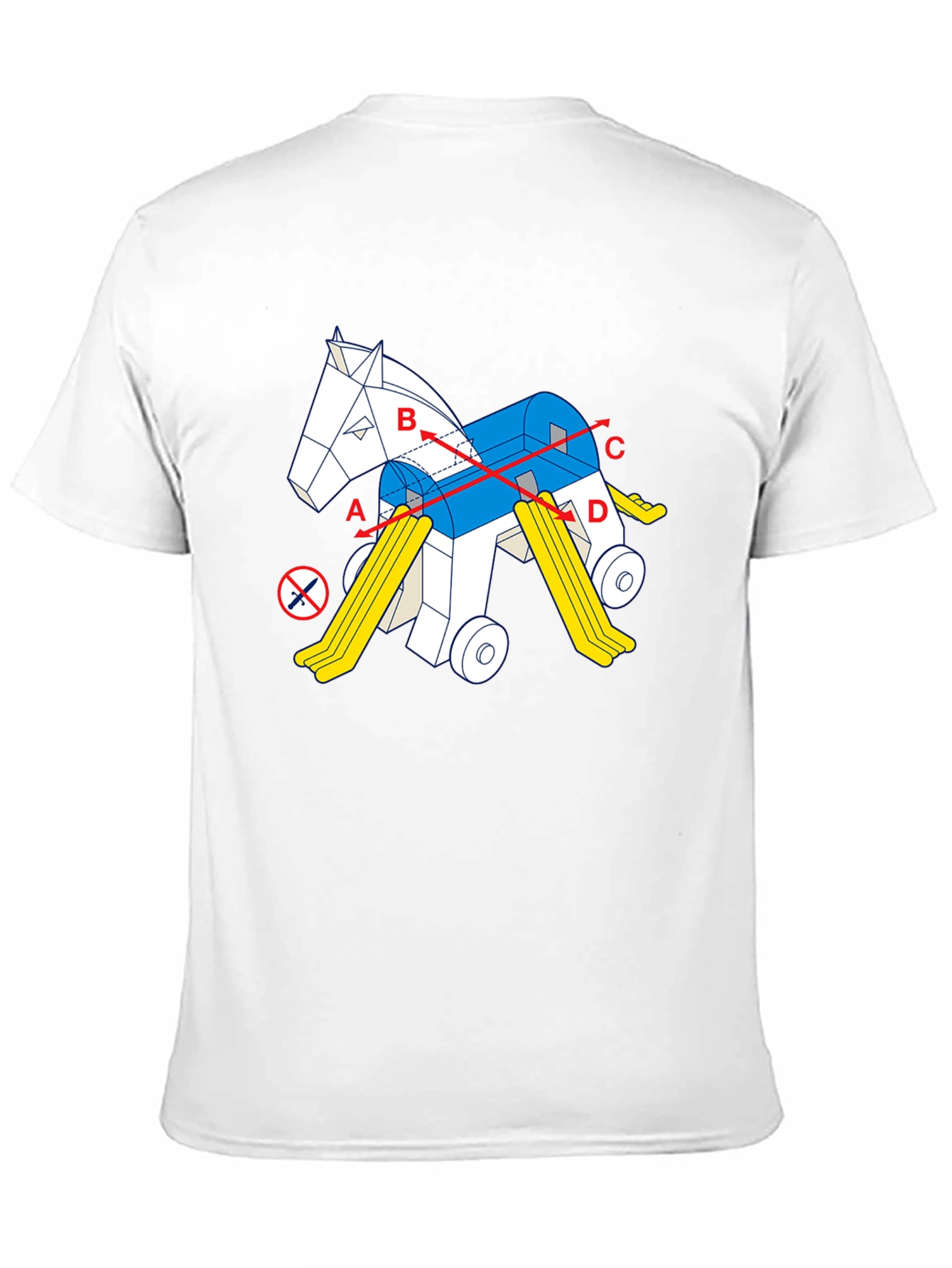 Novelty Horse Toy Diagram T-Shirt