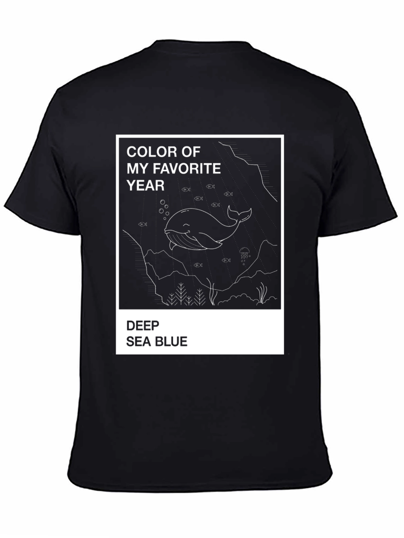Deep Sea Blue Whale Graphic Tee