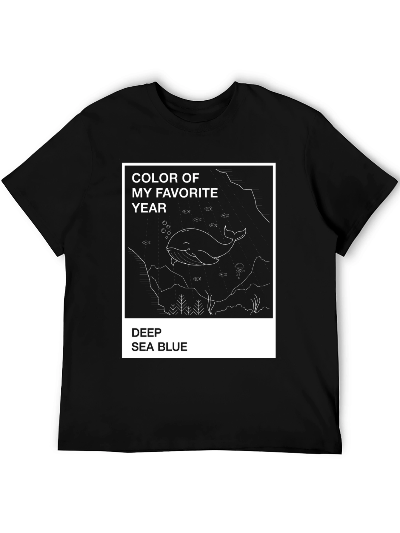 Deep Sea Blue Whale Graphic Tee