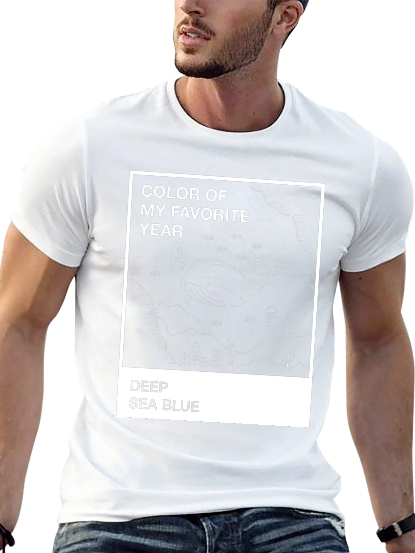 Deep Sea Blue Whale Graphic Tee
