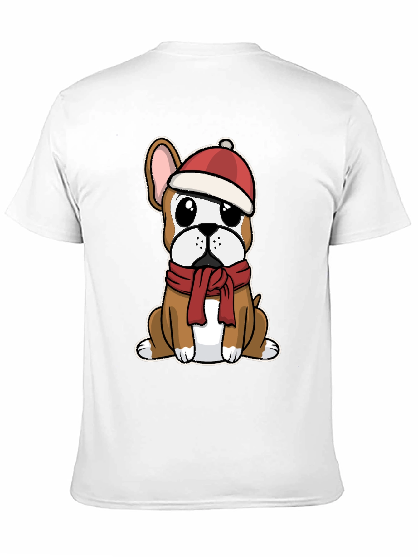 Festive Frenchie T-Shirt: Christmas Dog Design