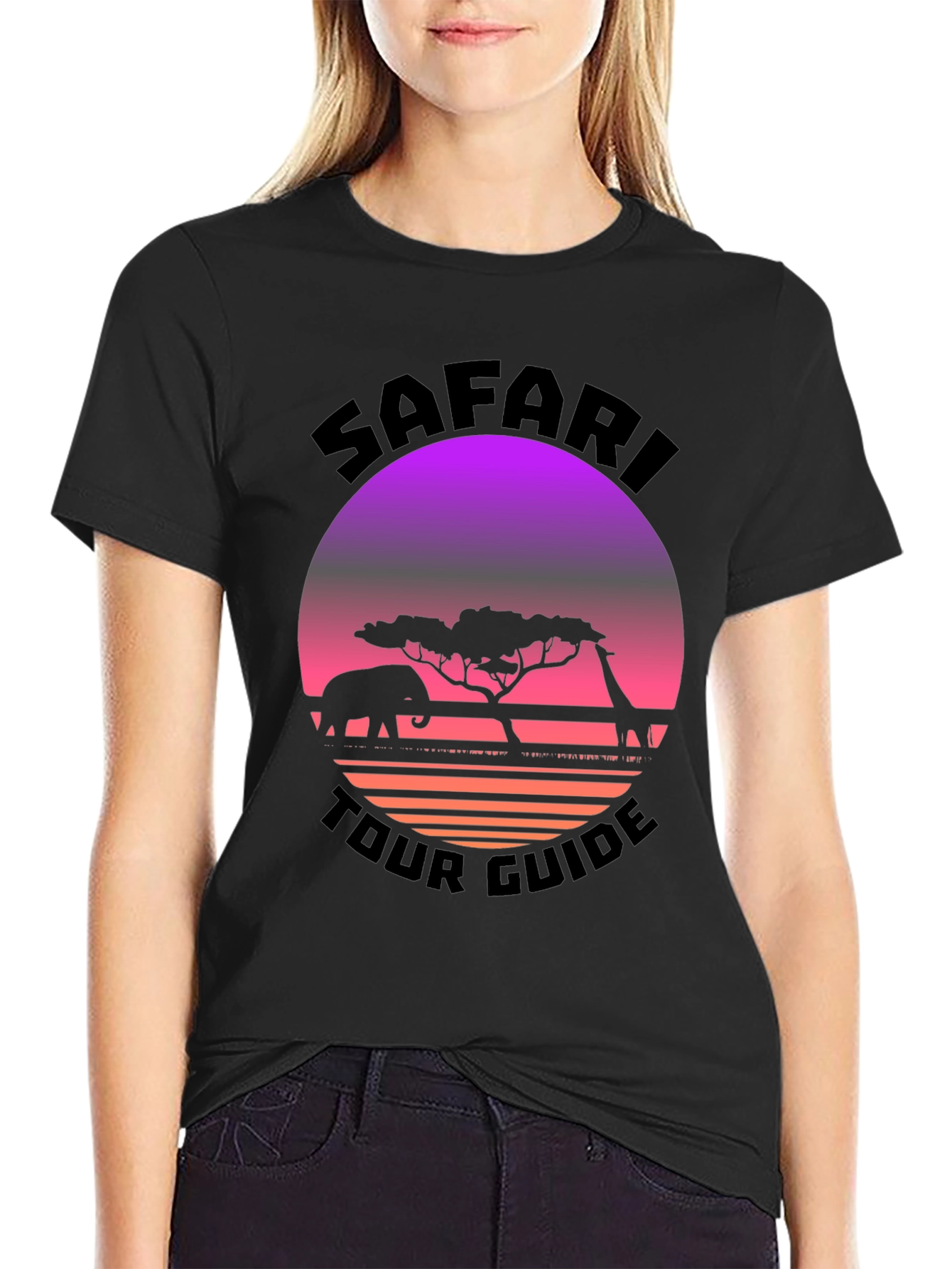Safari Tour Guide Graphic T-Shirt