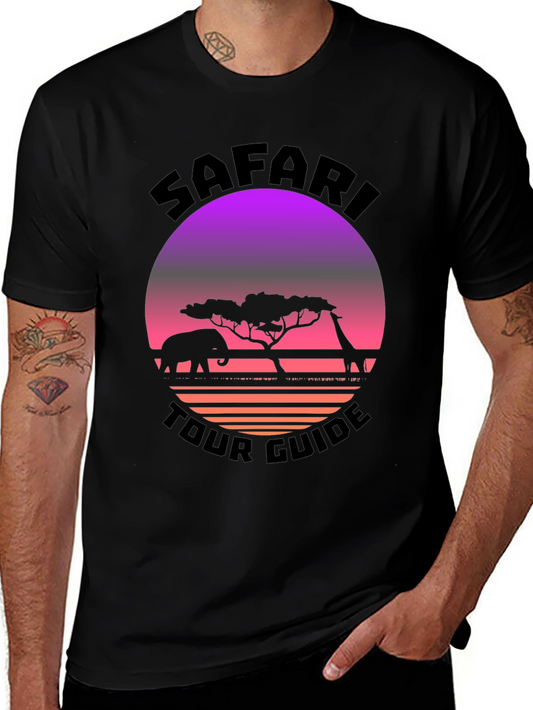 Safari Tour Guide Graphic T-Shirt