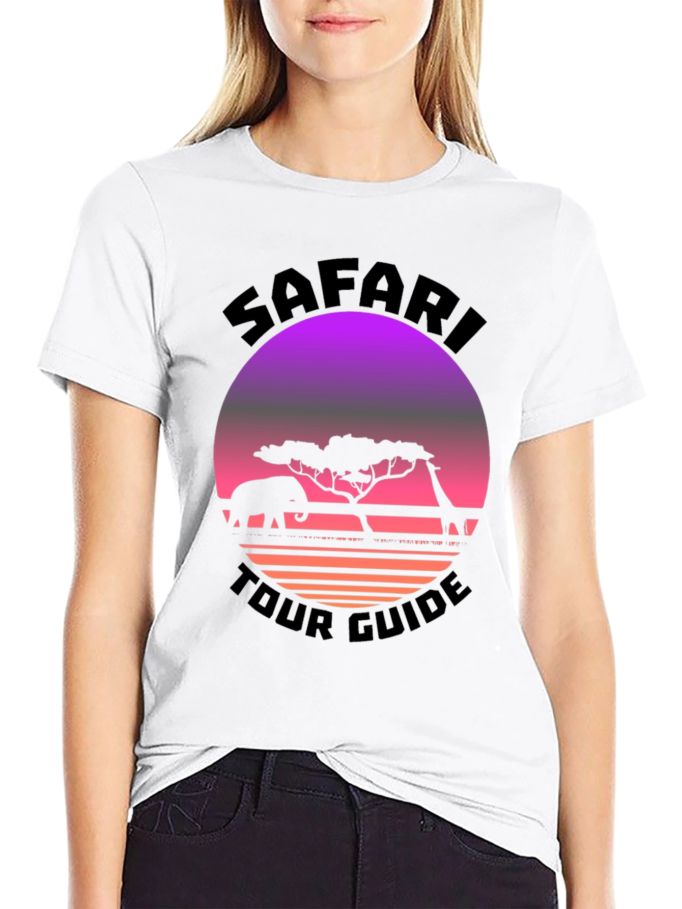 Safari Tour Guide Graphic T-Shirt